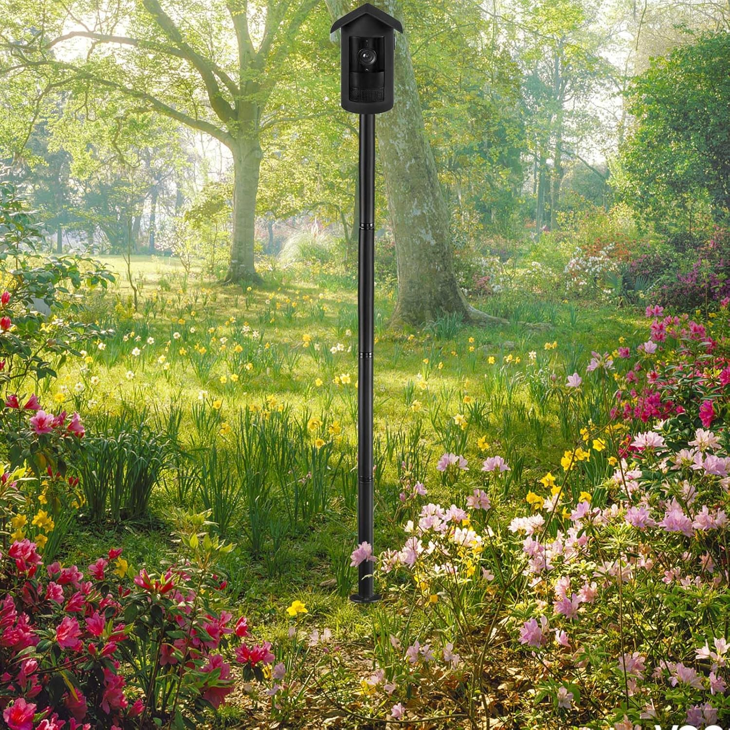 Aobelieve Ground Stake Mount Stand with Silicone Birdhouse Cover Skin 