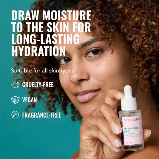 Good Molecules Hyaluronic Acid Serum - 1% Hyaluronic Acid Non-Greasy U