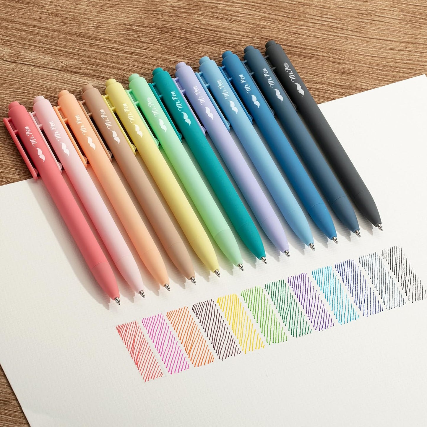 Mr. Pen- Retractable Gel Pens, 12 Pack, Fast Dry, Gel Pens Fine Point 