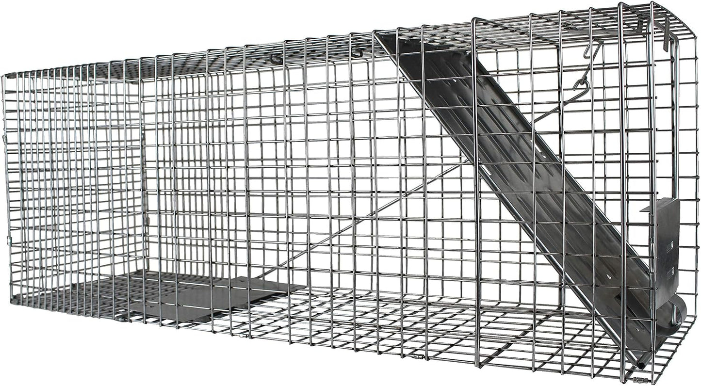 HAVAHART 1079SR Large 1-Door Humane Catch and Release Live Animal Trap Cage - Live Raccoon Trap, for Bobcats, Beavers, Dogs, & More