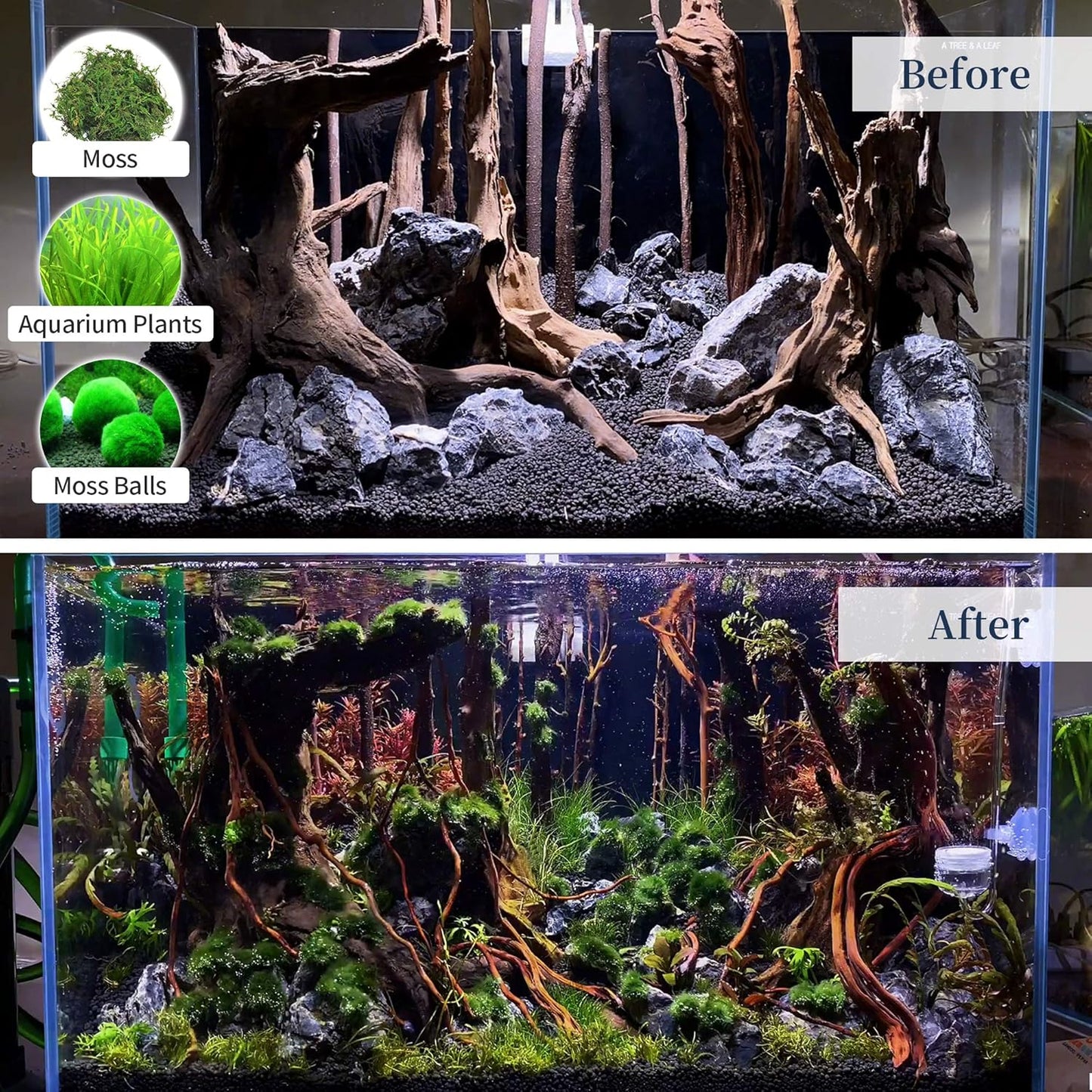 majoywoo Natural Coral Driftwood for Aquarium Decor Fish Tank Decorati