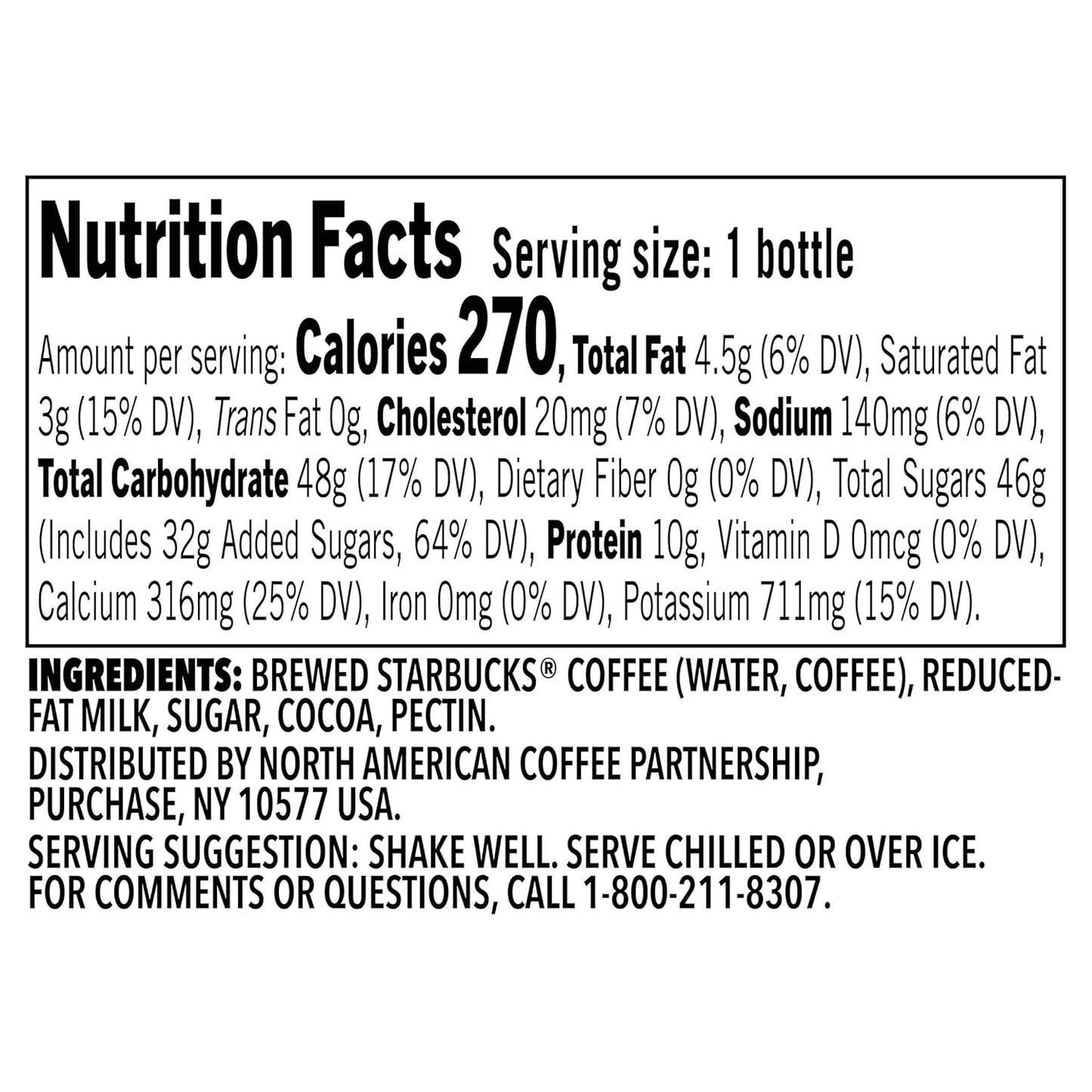 Starbucks Frappuccino Coffee Drink, Mocha, 13.7 fl oz Bottles (12 Pack
