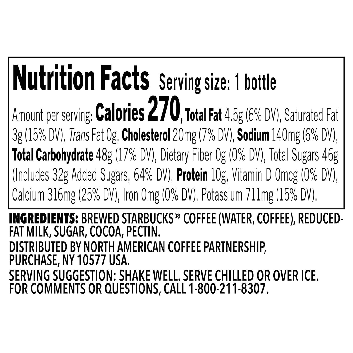 Starbucks Frappuccino Coffee Drink, Mocha, 13.7 fl oz Bottles (12 Pack