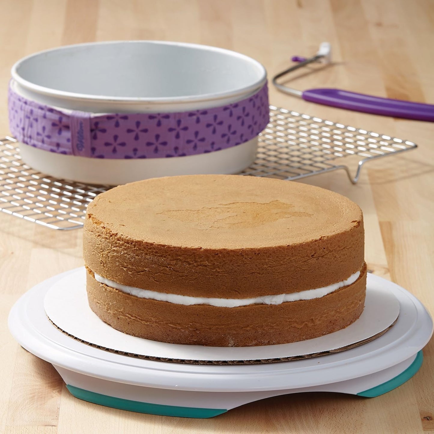 Wilton Aluminum Round Cake Pan Set, Durable Anodized, Bakeware for Tiered & Layered Cakes, Even Heating, Rust-Resistant, Professional Cake Baking Pans, 9 x 2 in, Pack of 2