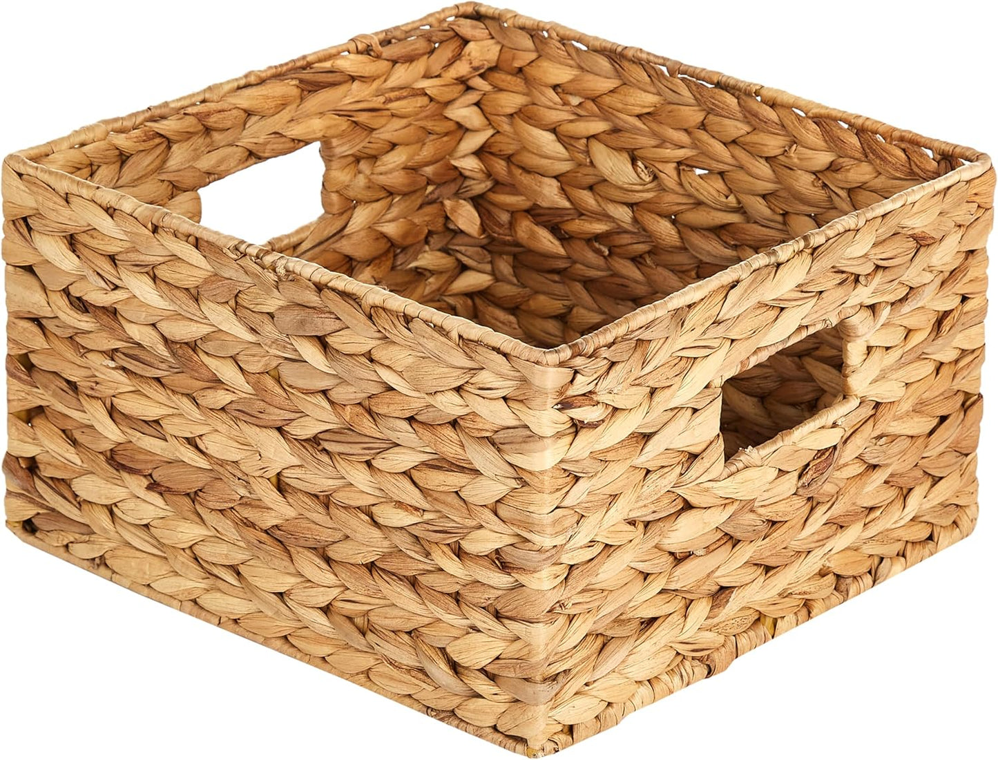 Honey-Can-Do Banana Leaf Storage Baskets –Water Hyacinth Woven Basket,