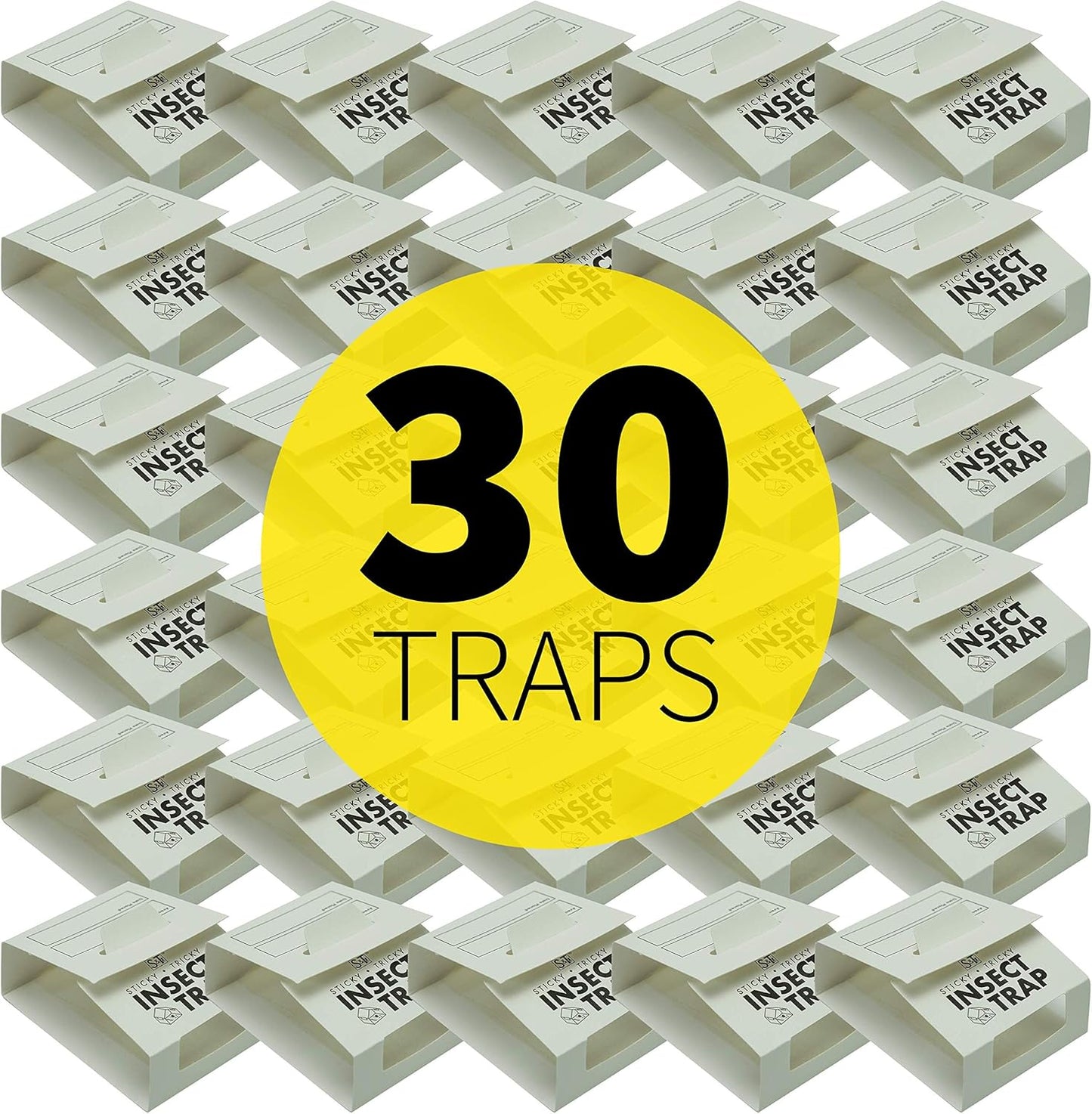 S&T INC. Insect Traps, 30 Count, Glue Traps for Brown Recluse, Hobo Sp