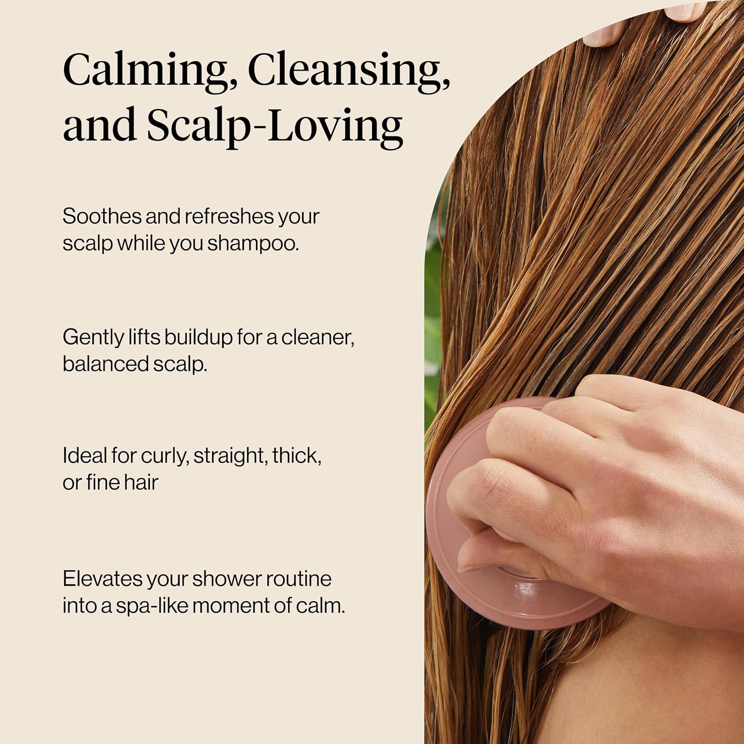 Kitsch Scalp Massager for Hair Care - Scalp Scrubber, Shampoo Brush & 