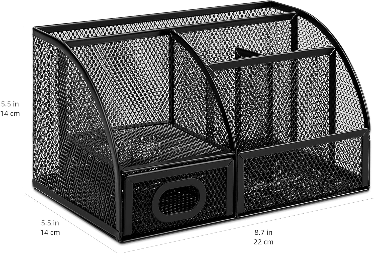 Amazon Basics Pen Holder and Desk Organizer, Office Supplies Storage C
