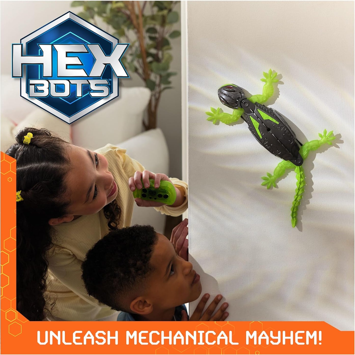 HEX BOTS Wall Crawler Gecko with Official Wall Climber Technology, Rec