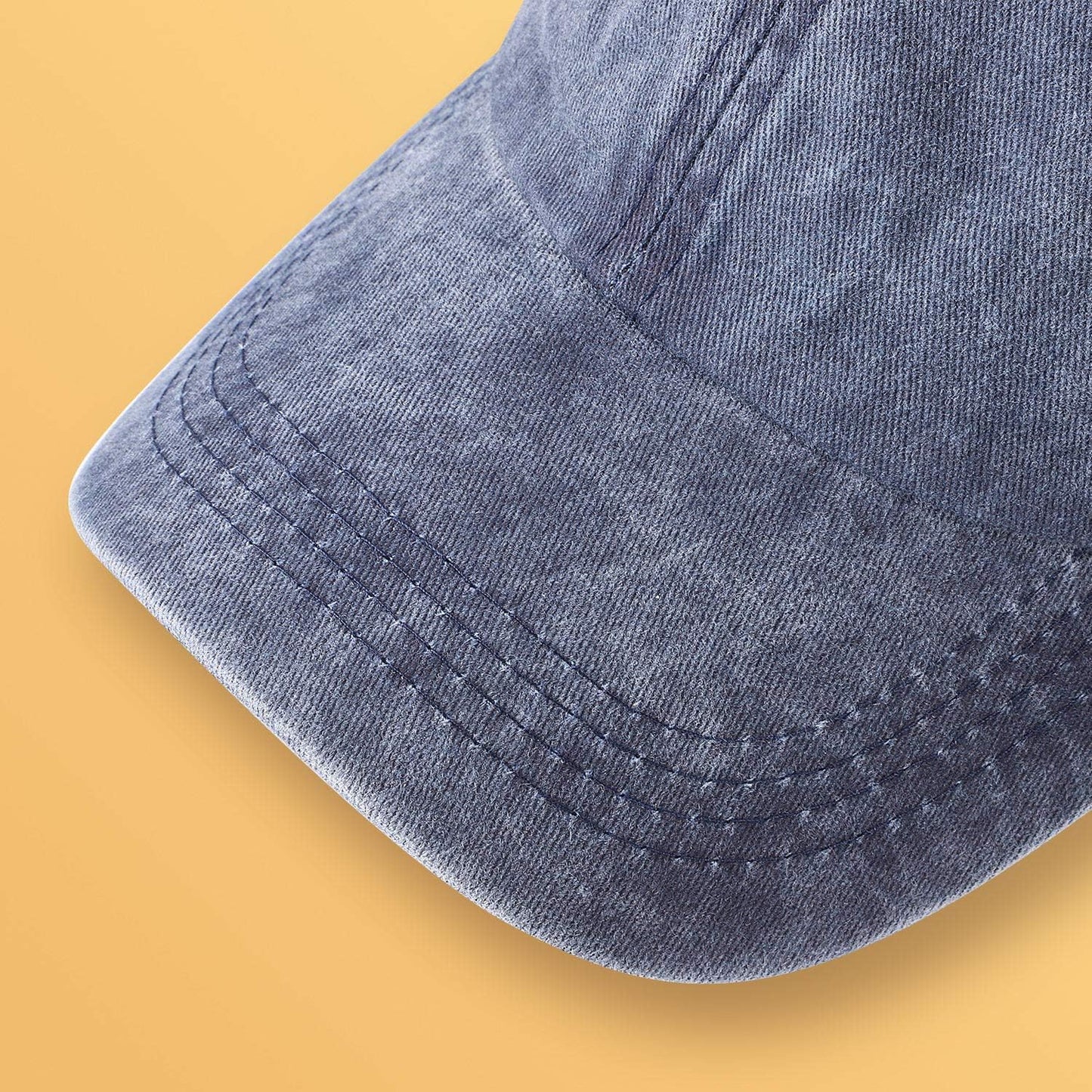 3 Packs Washed-Cotton Plain Baseball Cap, Vintage Adjustable Dad Hats 