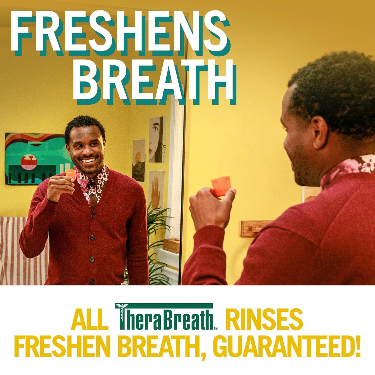 TheraBreath Deep Clean Mouthwash, Antiseptic Benefits, Fresh Mint Flav