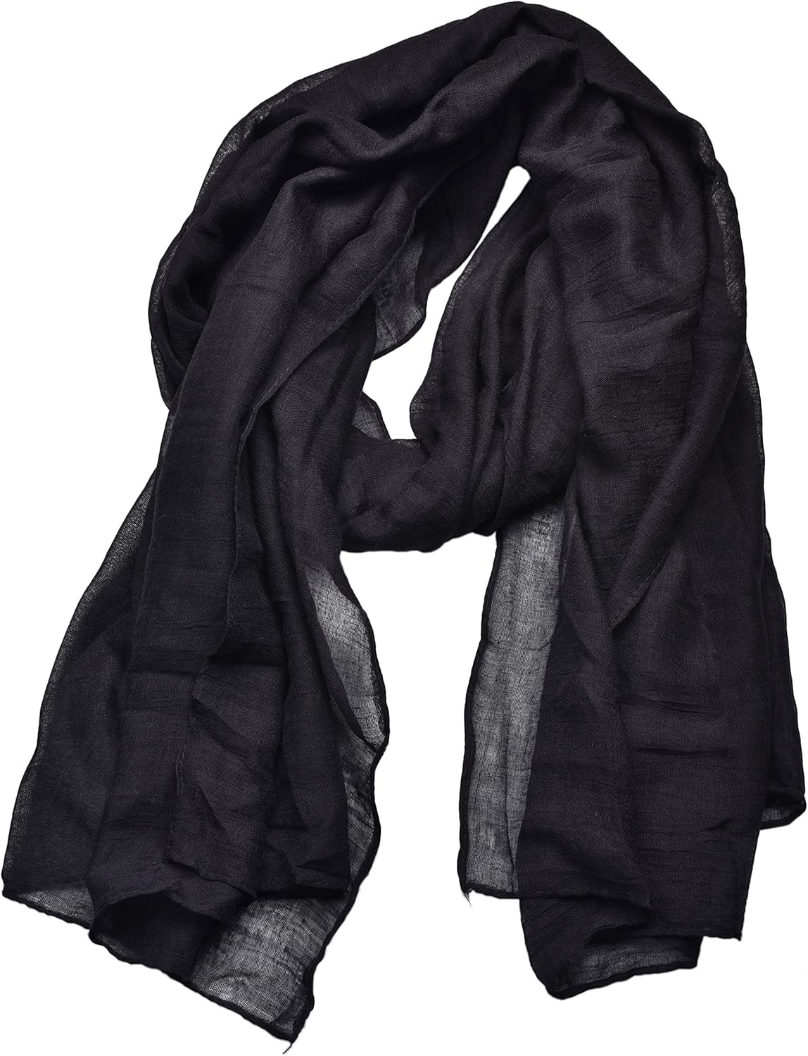 woogwin Women's Cotton Scarves Lady Light Soft Fashion Solid Scarf Wra
