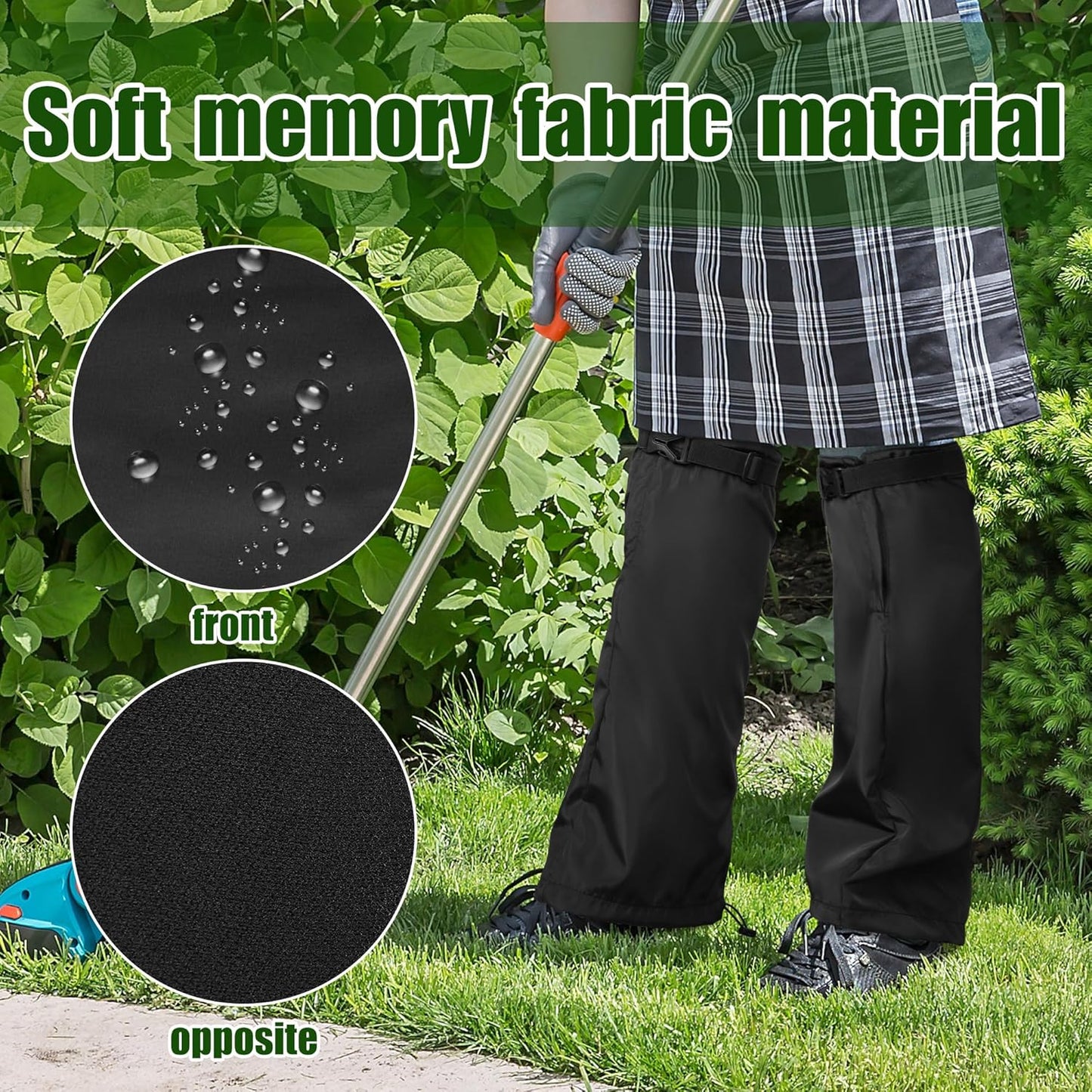 Adnee 2 PCS Garden Trimming Leg Chaps-Weed Eating Leg Protectors-Lawn 