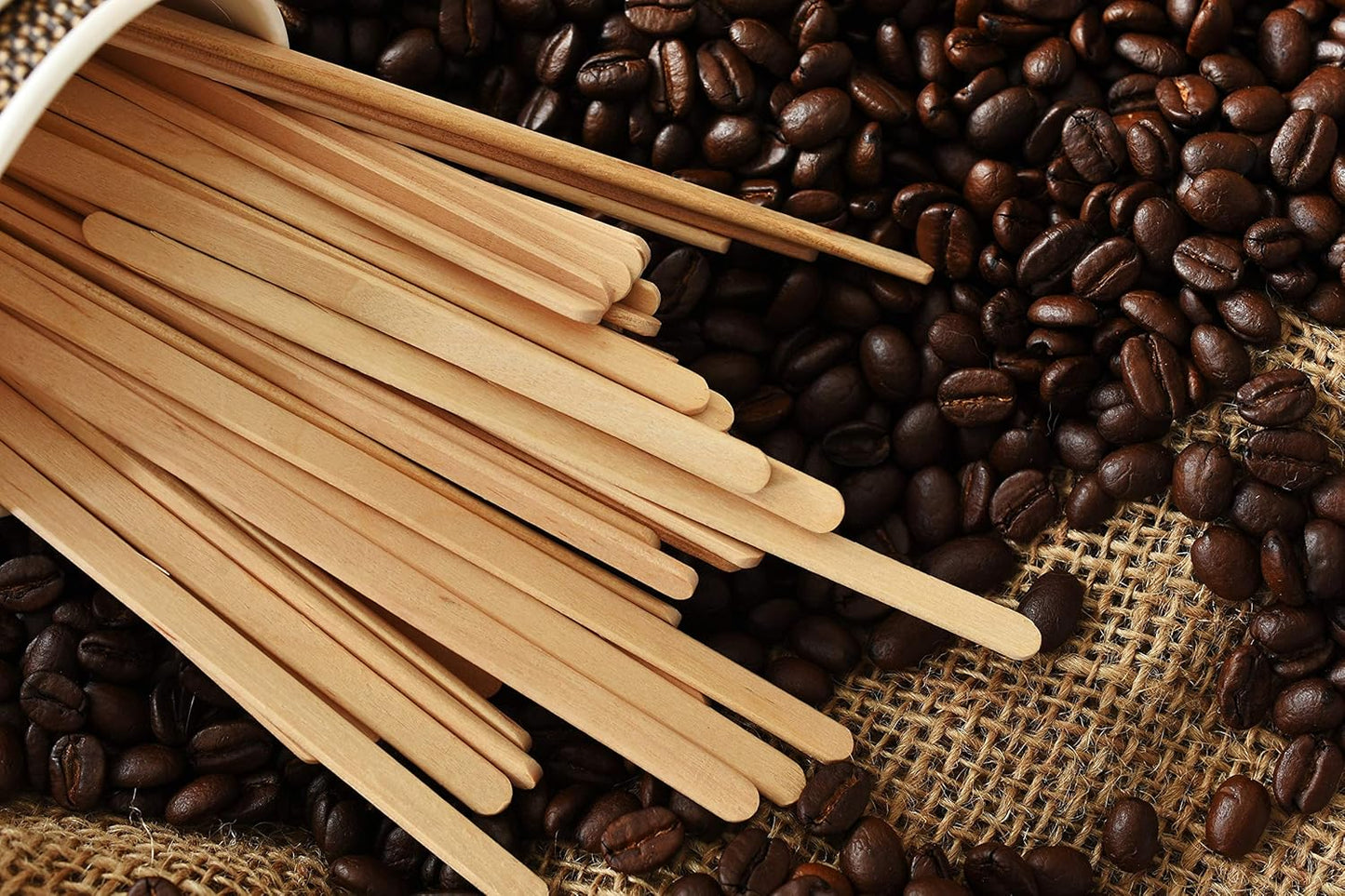 Makerstep Birch Wood Coffee Stirrers, 7 Inch Coffee Stir Sticks (1000 