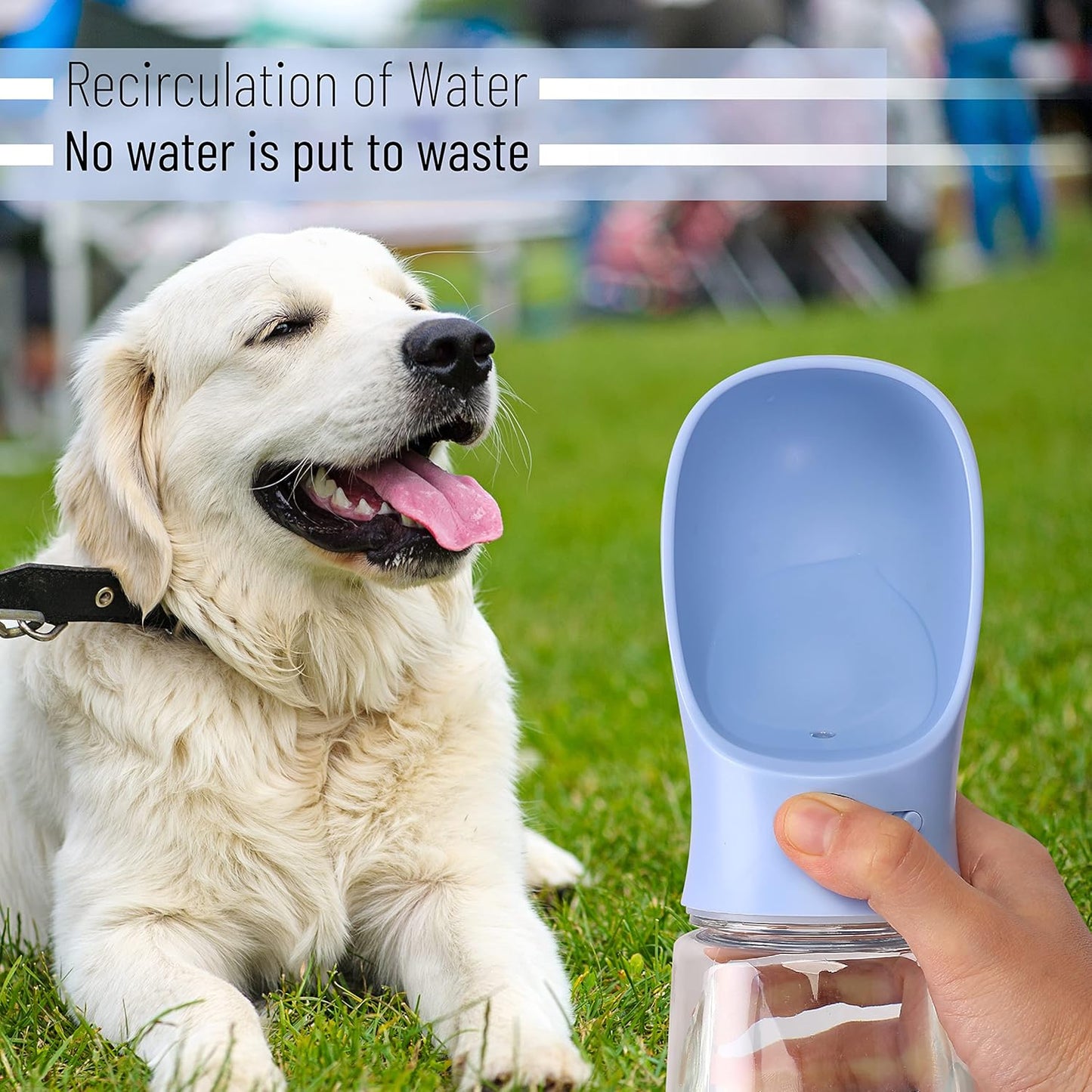 Mr. Pen Portable Dog Water Bottle - 19oz, Blue, Travel & Dispenser for