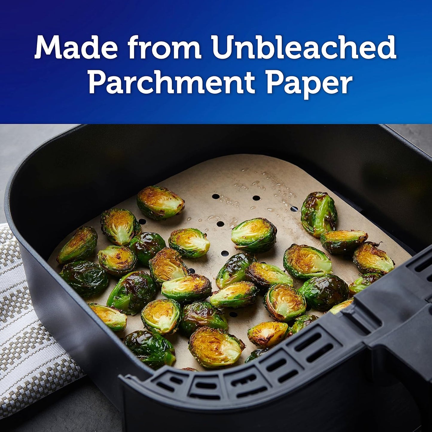 Reynolds Kitchens Air Fryer Liners Disposable, Unbleached Parchment Pa