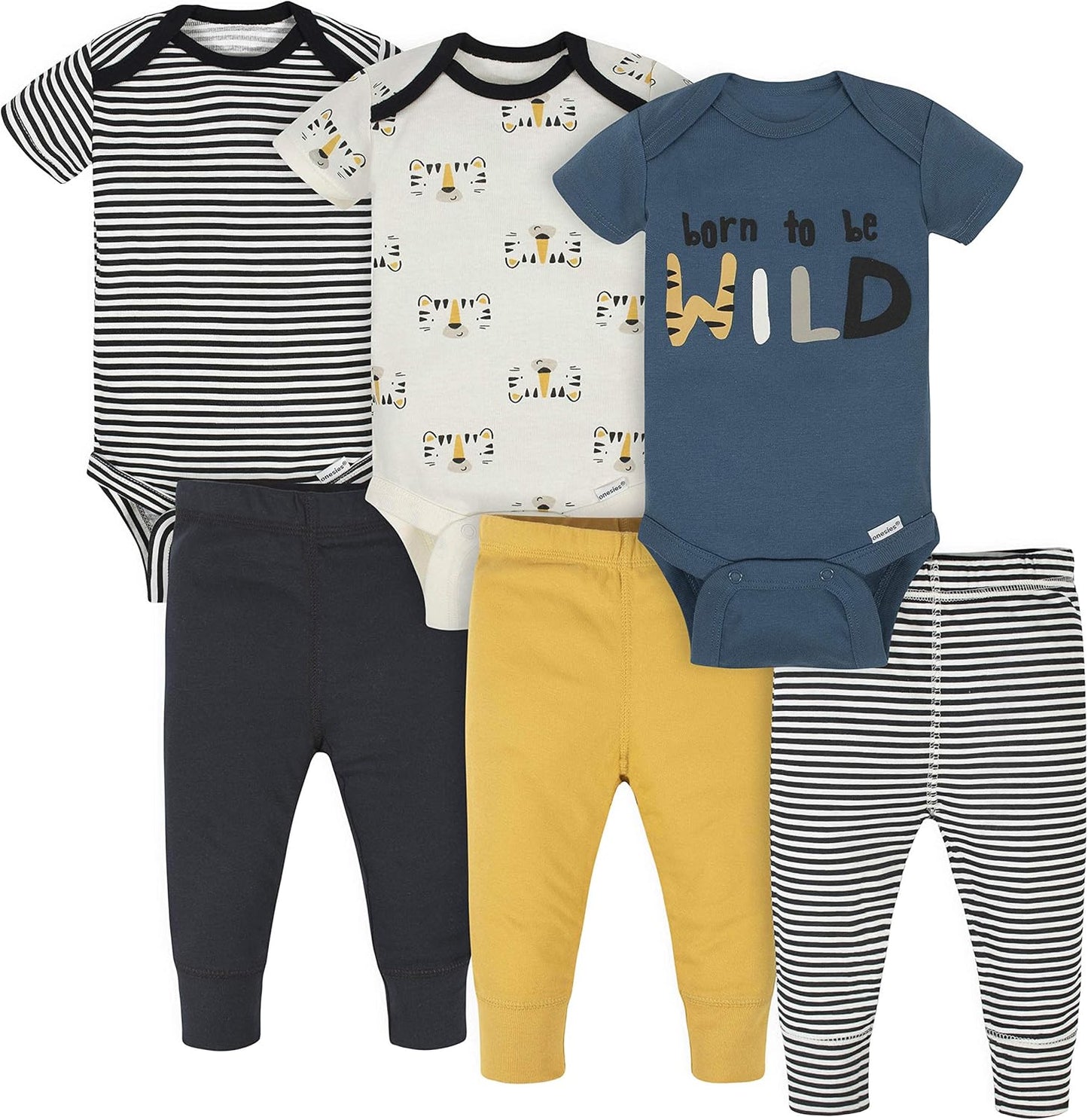 Onesies Brand Unisex Baby 3 Outfit Bundle Mix Match Newborn to 12m Pan