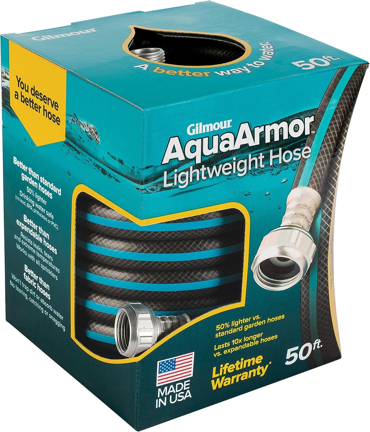 Gilmour AquaArmor Lightweight Hose 1/2"x 50'