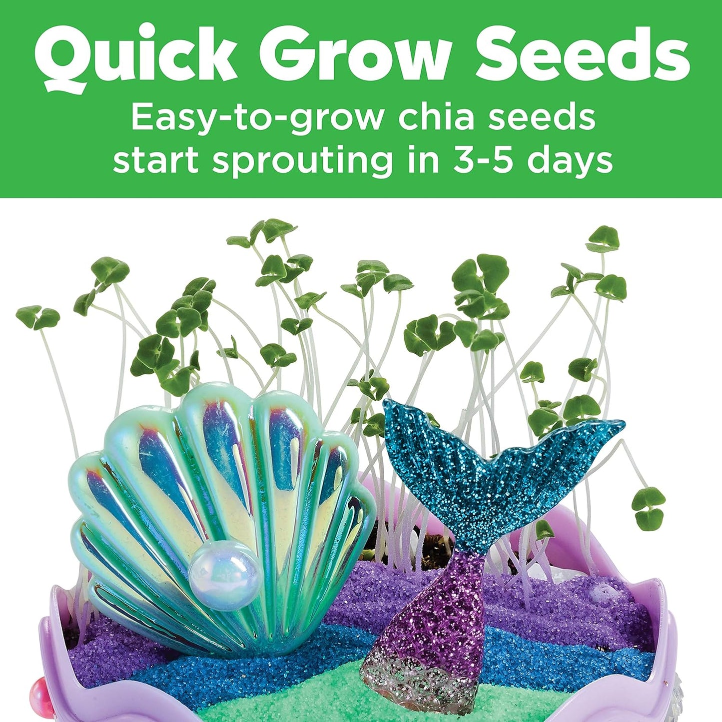 Creativity for Kids Mini Garden: Mermaid Terrarium Kit - Gifts for Gir
