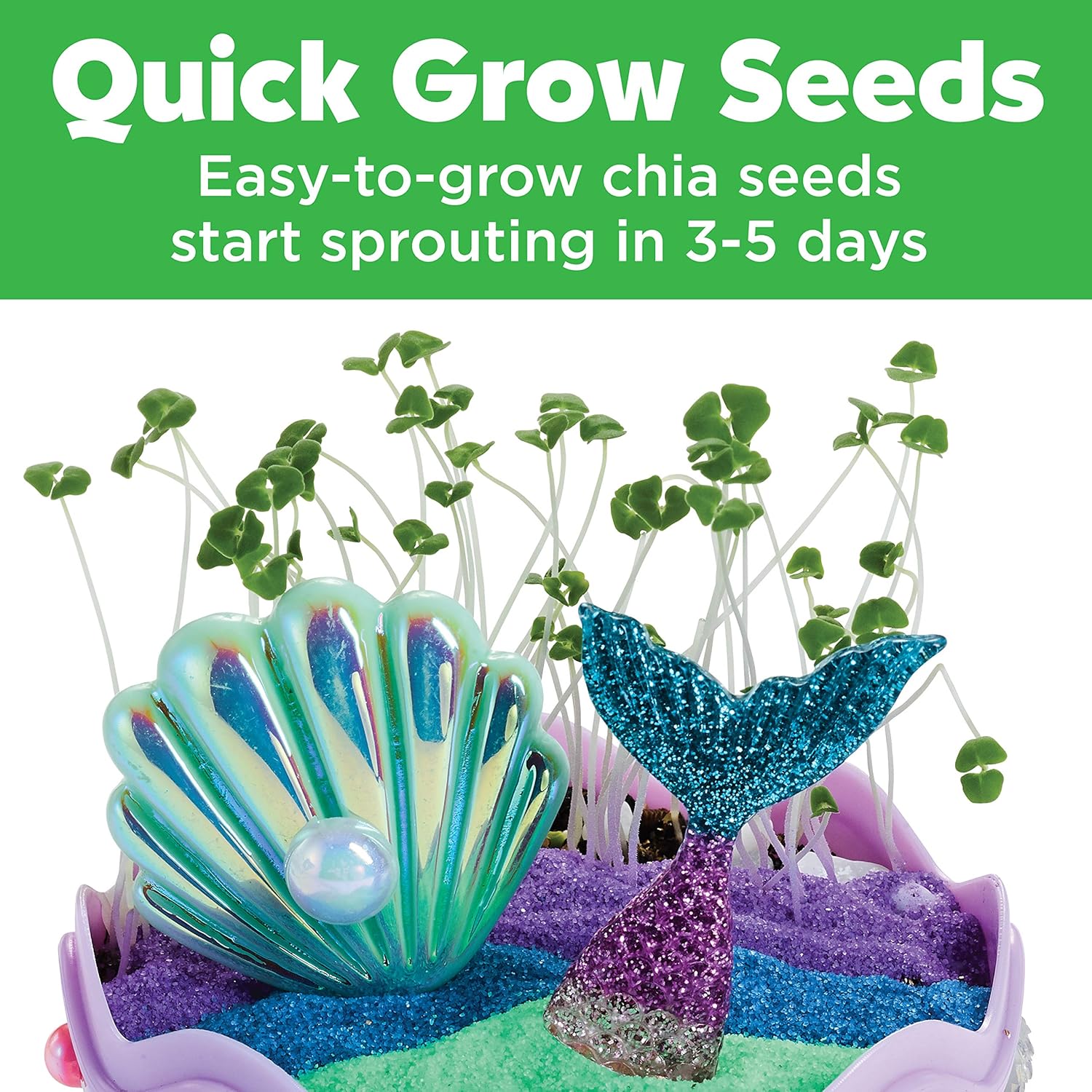 Creativity for Kids Mini Garden: Mermaid Terrarium Kit - Gifts for Gir