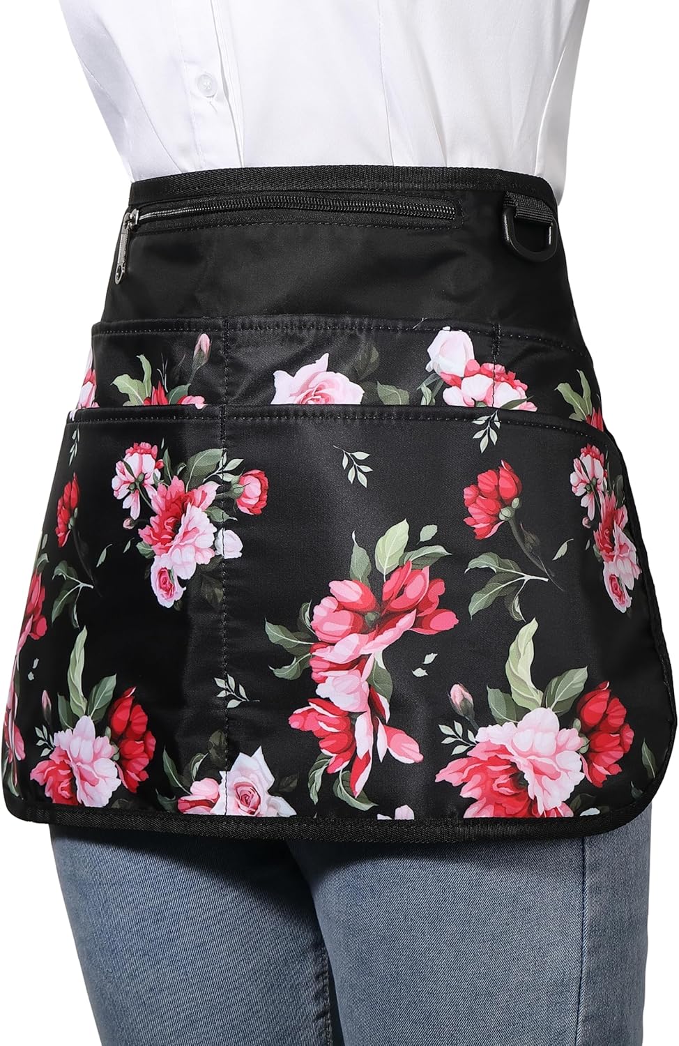 Barber Apron with 6 Pockets, Waterproof and Bleach-proof Hair Stylist 