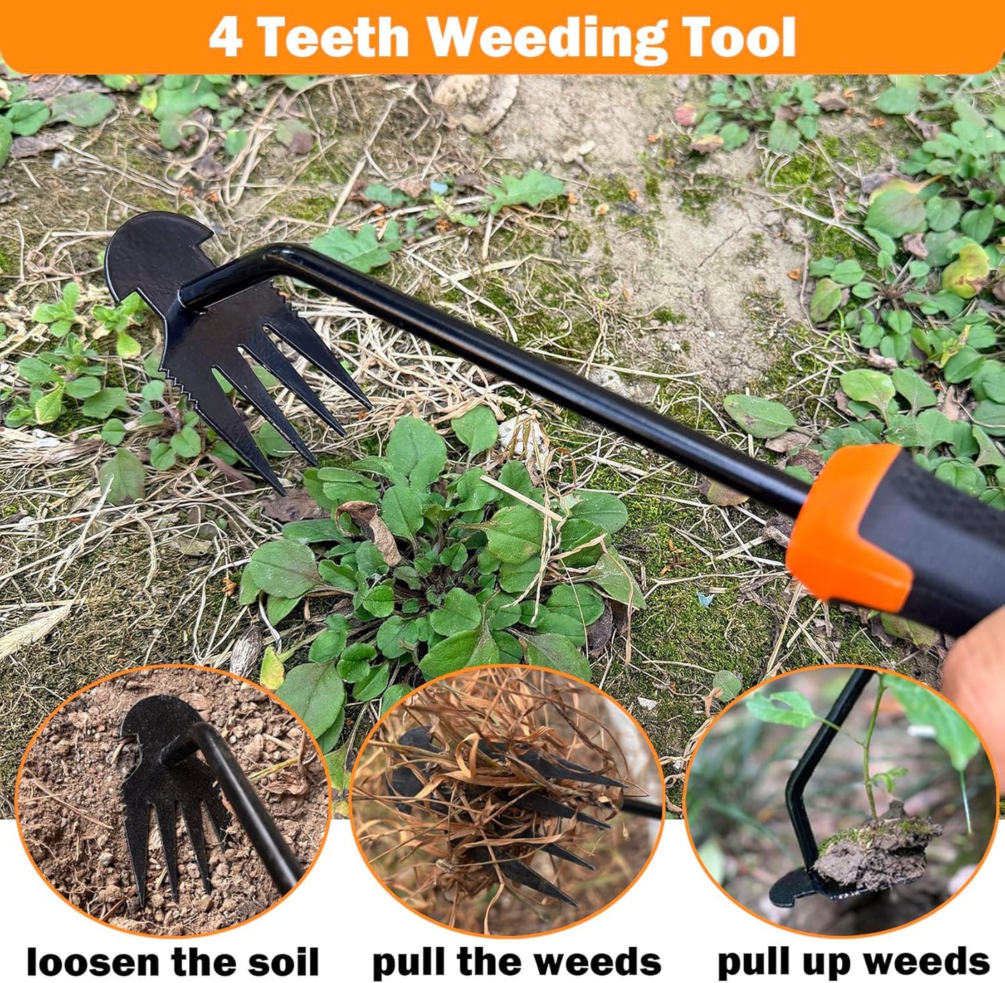 Weed Puller Tool, 2026 New Portable Hand Weeder Tool, Weeding Tool wit