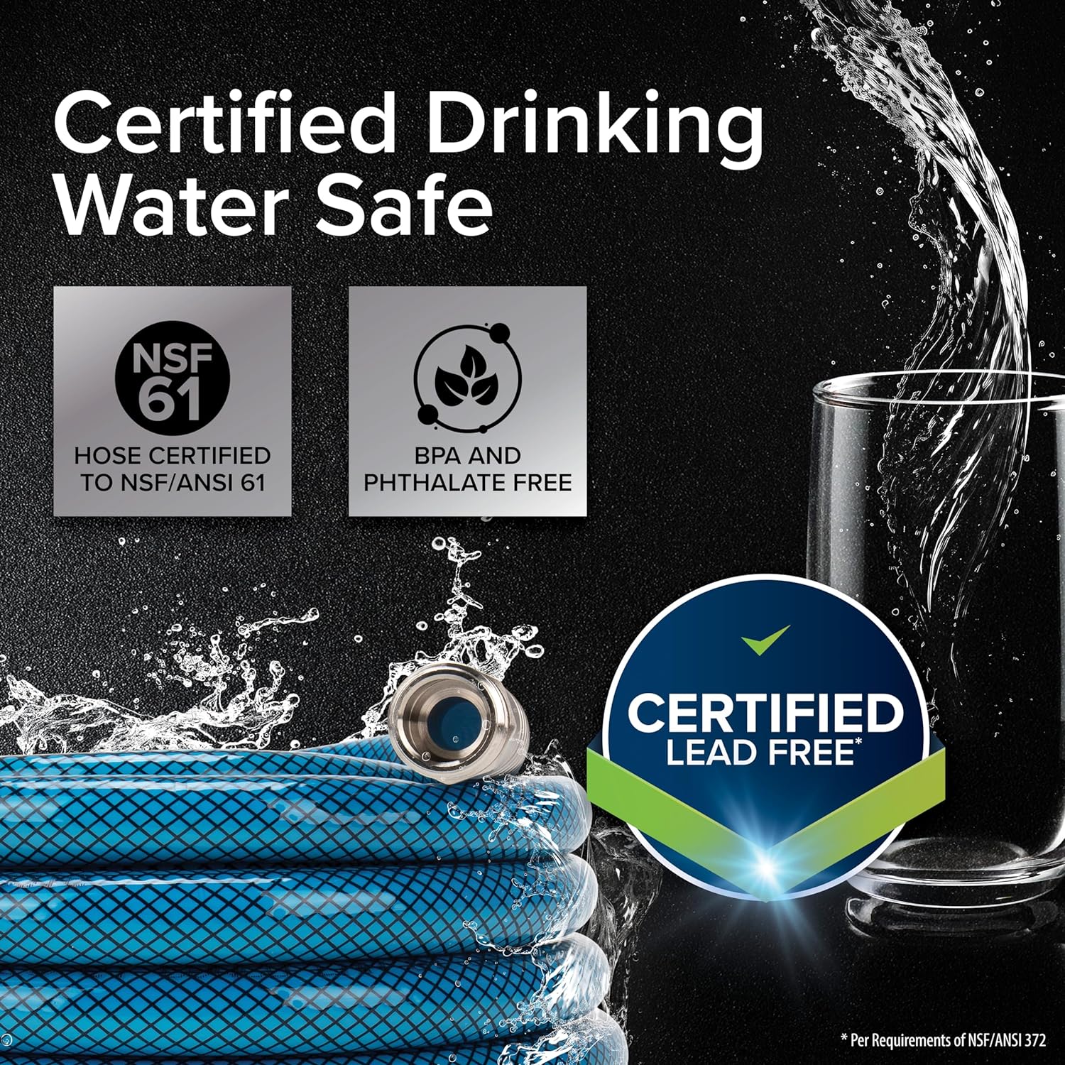 Camco TastePURE 35-Foot Premium Camper/RV Drinking Water Hose - Featur