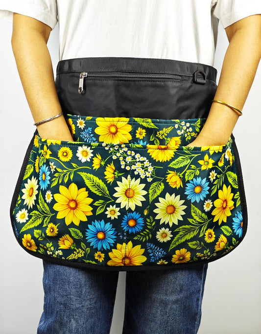Garden Apron for Women with 7 Pocket,Half Florist Apron Harvesting Apron