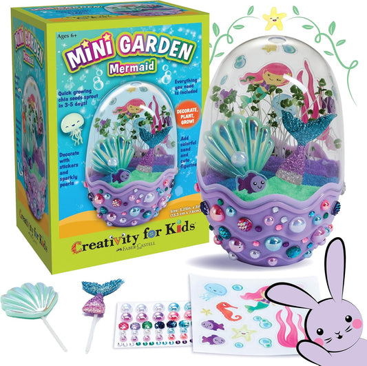 Creativity for Kids Mini Garden: Mermaid Terrarium Kit - Gifts for Gir