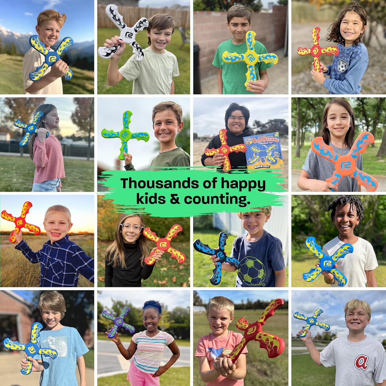 Fun Boomerang for Kids - Easter Basket Stuffers - Soft & Easy to Use -