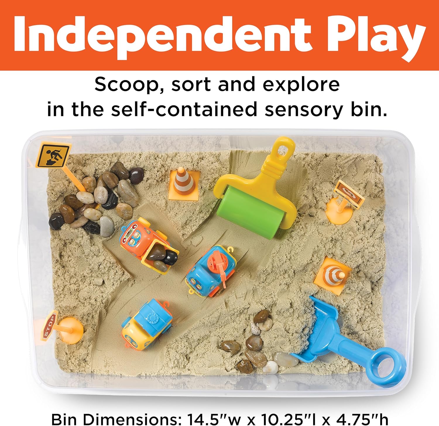 Creativity for Kids Sensory Bin: Construction Zone Playset - Preschool