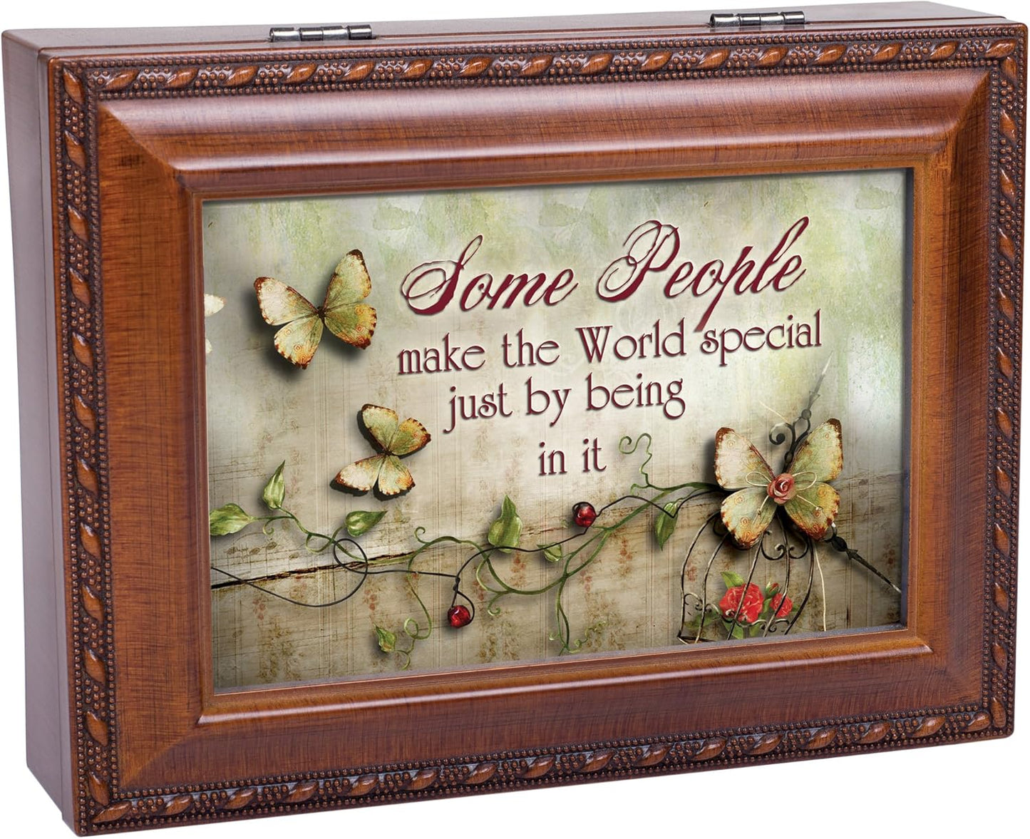 Cottage Garden Some People World Special Woodgrain Rope Trim Jewelry M