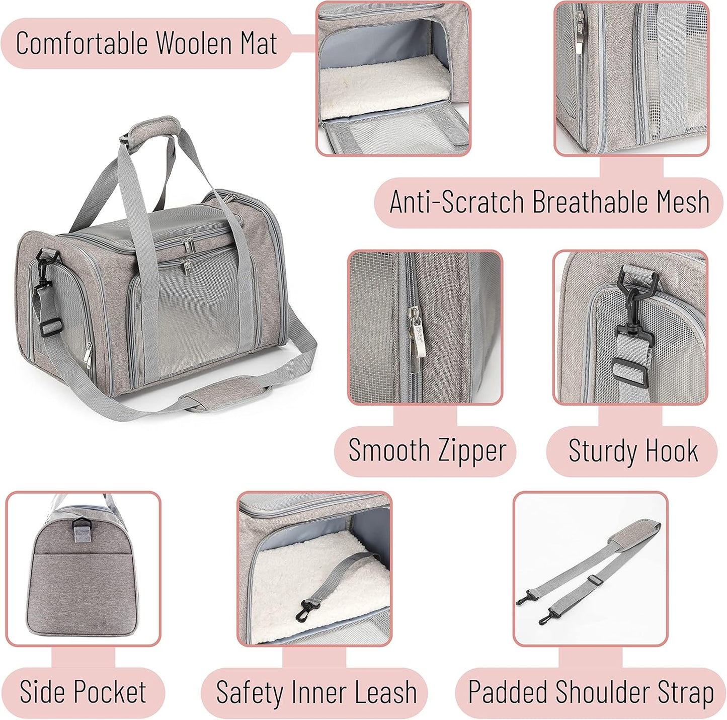 Mr. Pen- Pet Carrier, Cat Carrier, Dog Carrier, Cat Bag Carrier, Cat T