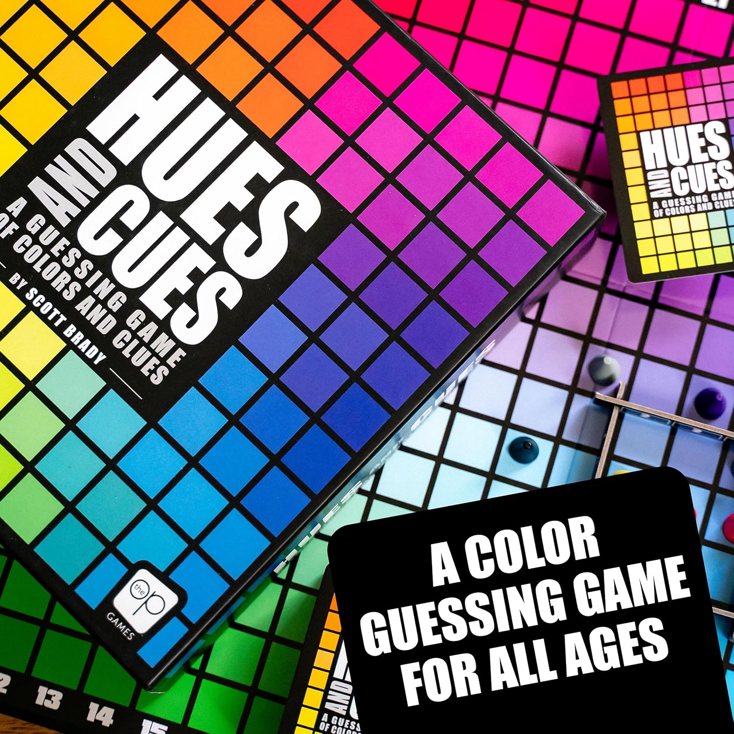HUES and CUES - Vibrant Color Guessing Board Game for 3-10 Players Age