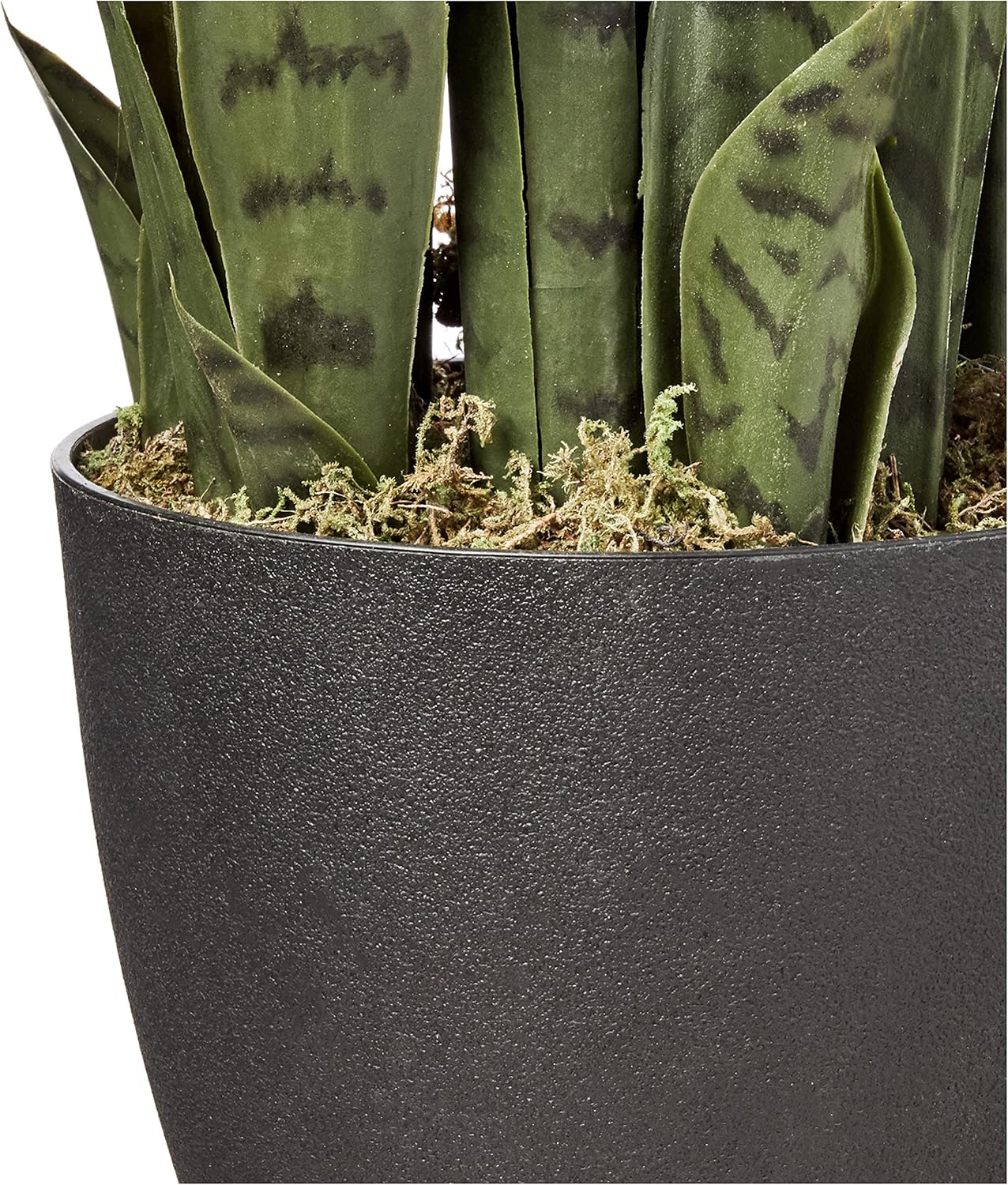 Nearly Natural 46in Artificial Snake Plant, Sansevieria Faux Greenery for Indoor Home Office Decor