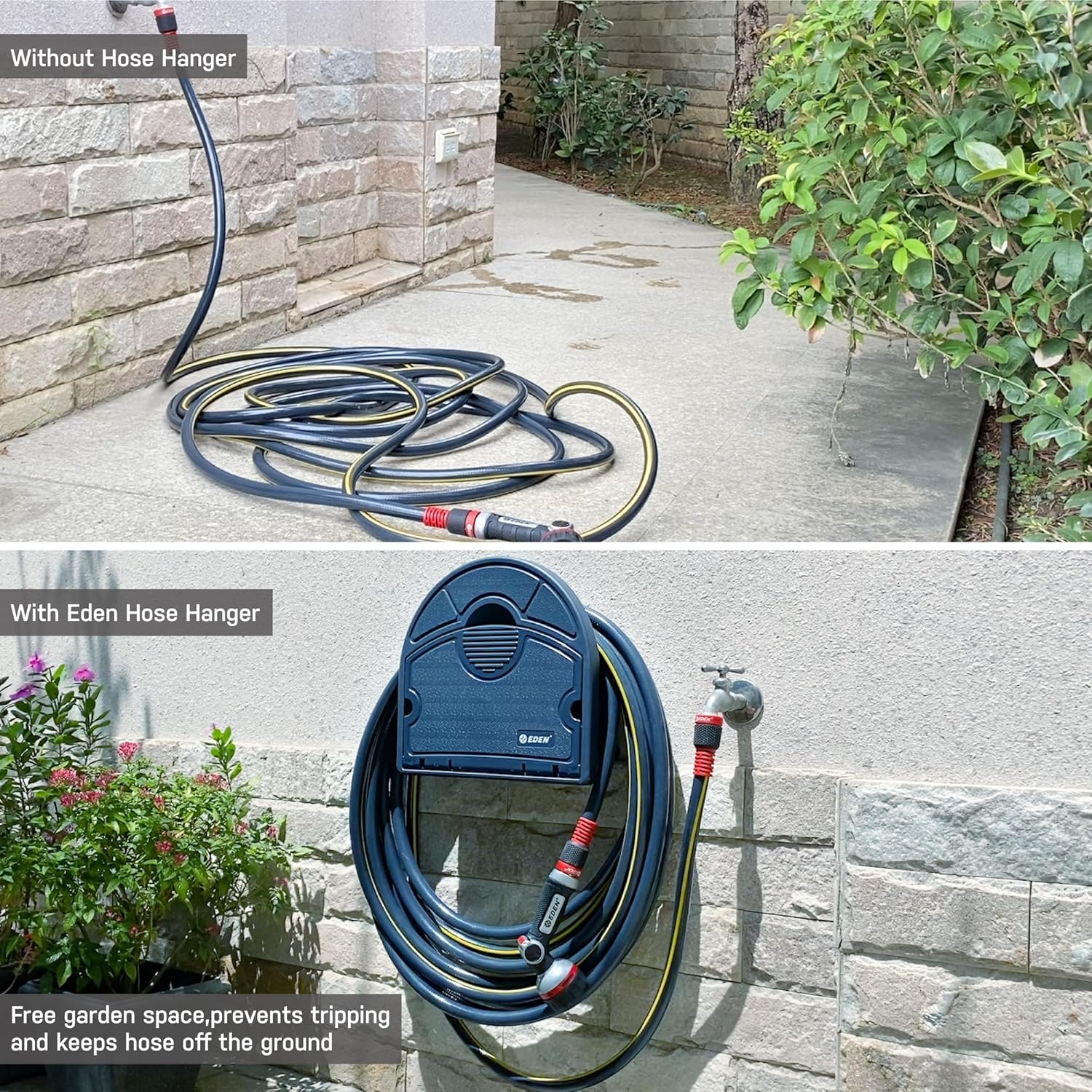 Eden 95959 Hose Hanger W/Multi-Adjustable Garden Sprinkler
