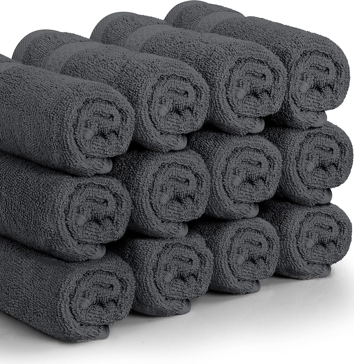 Utopia Towels 12 Pack Premium Wash Cloths Set, 12 by 12 Inches, 100% C