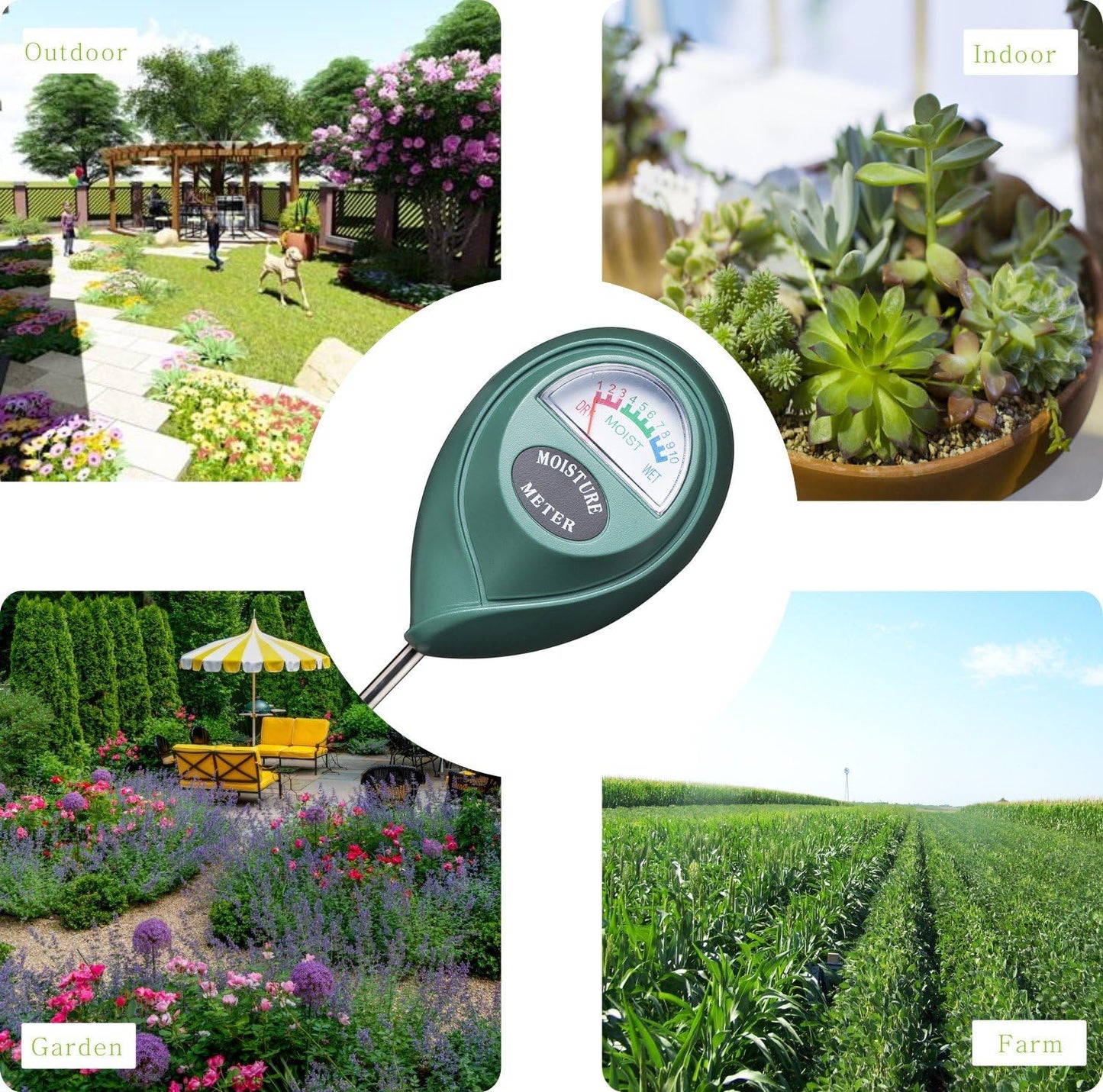 XLUX Soil Moisture Meter, Plant Water Monitor, Hygrometer Sensor for G