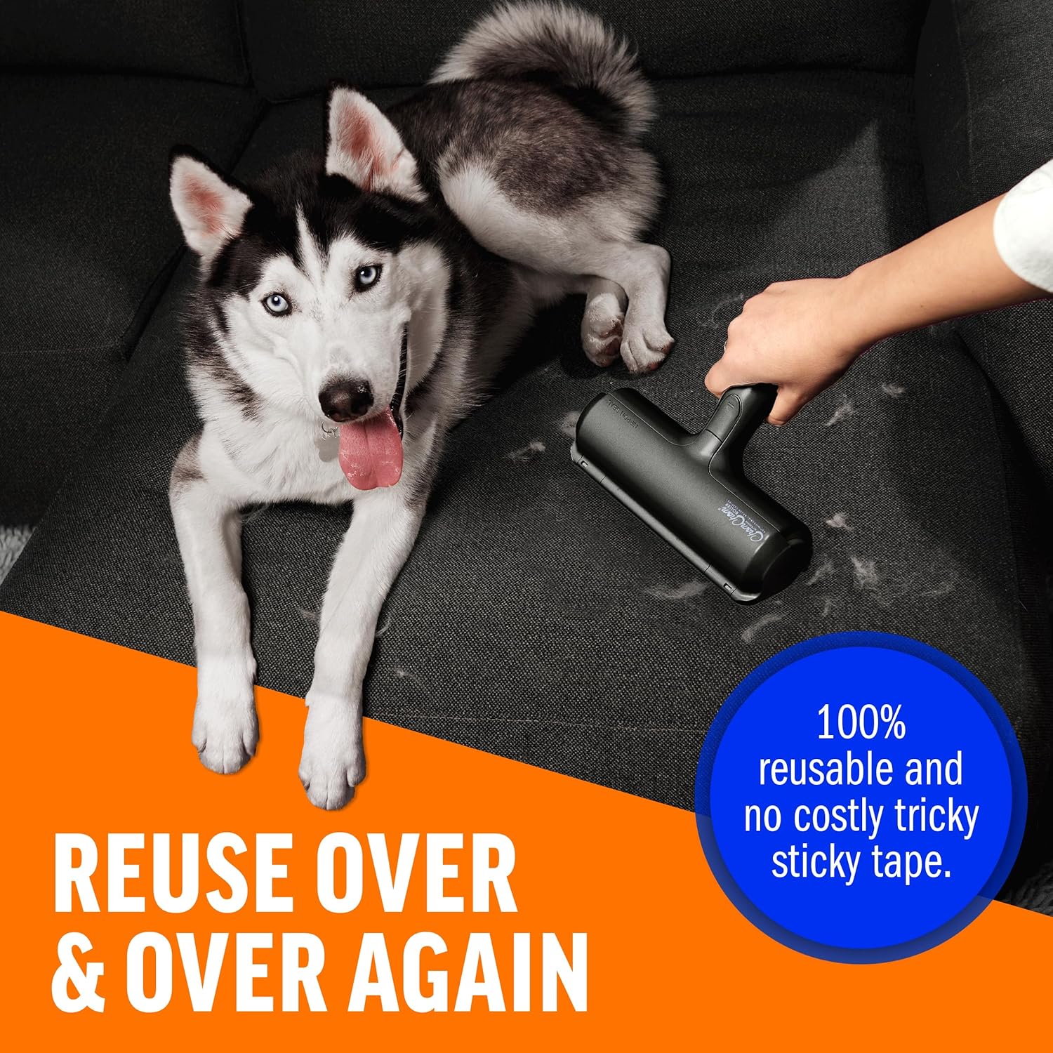 ChomChom Roller Pet Hair Remover – Original Size Reusable Lint Roller 