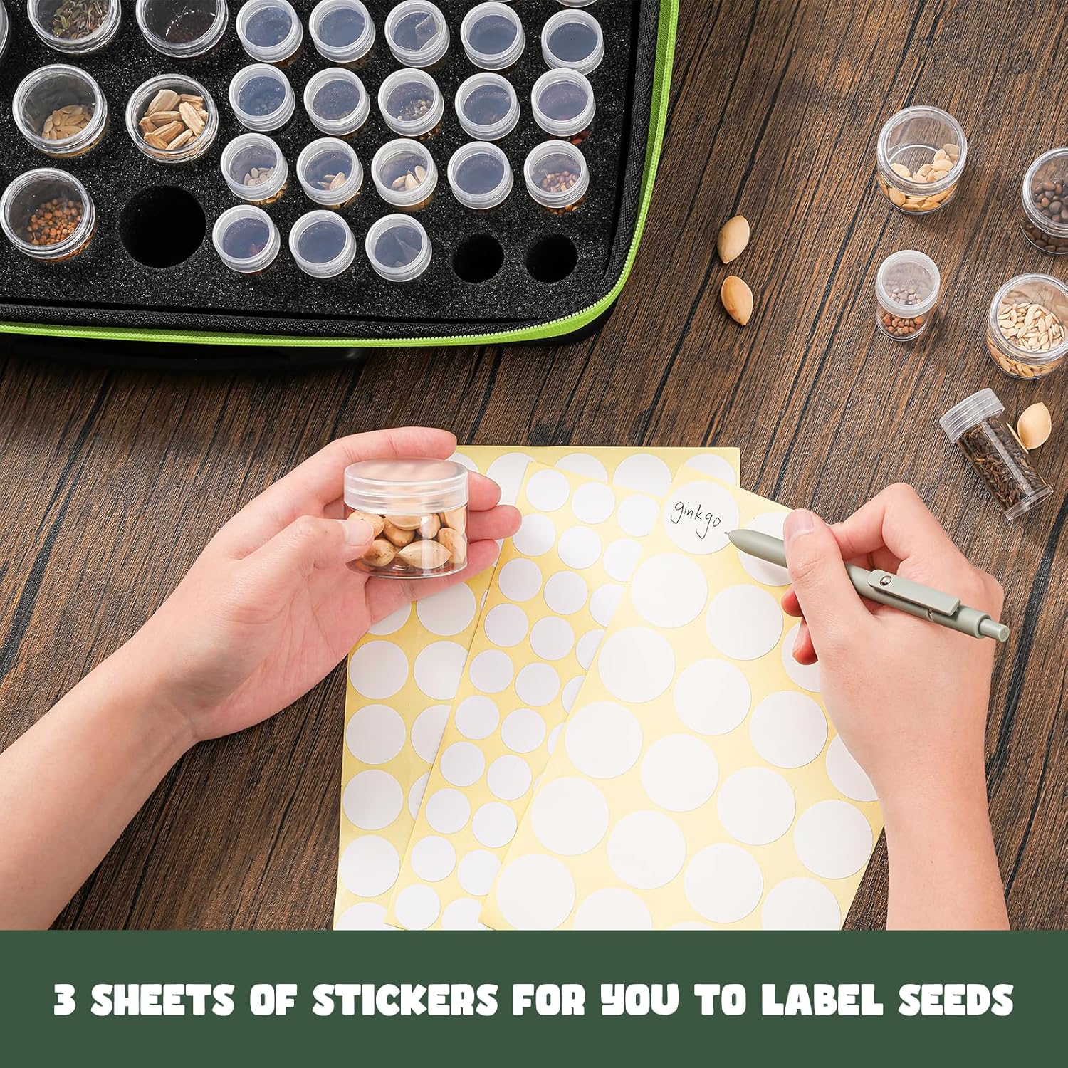 ProCase 65 Slots Seed Storage Organizer Sorter Box, Sturdy Seed Bank S