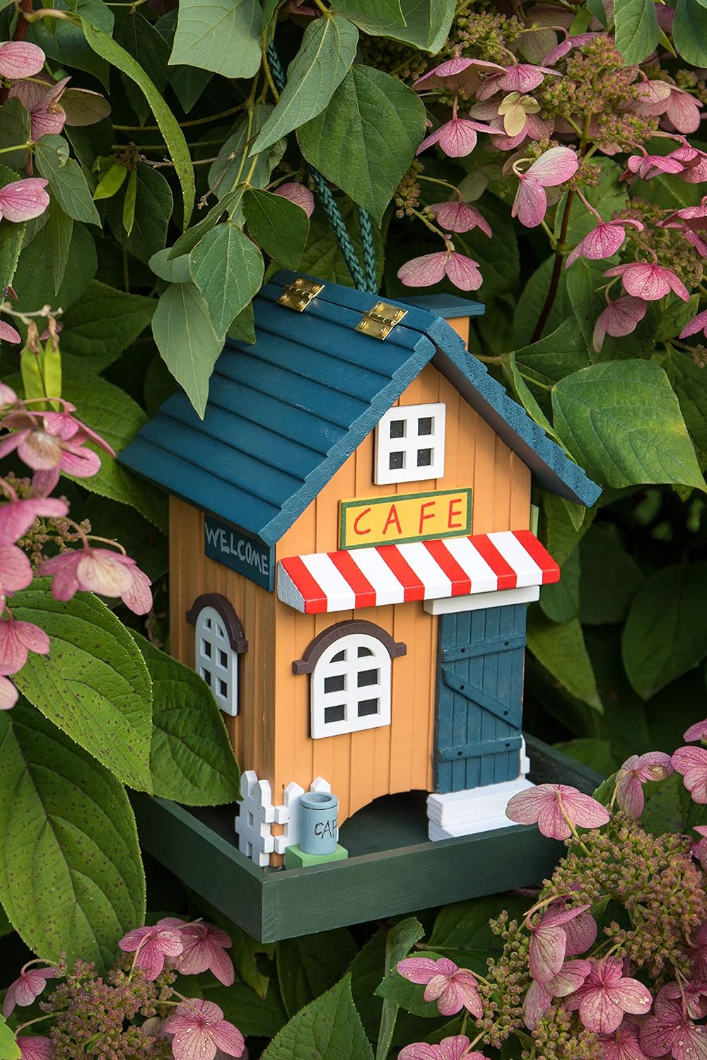 Clever Garden Hanging Birdhouse, Decorative Outdoor Bird Feeder for Hu