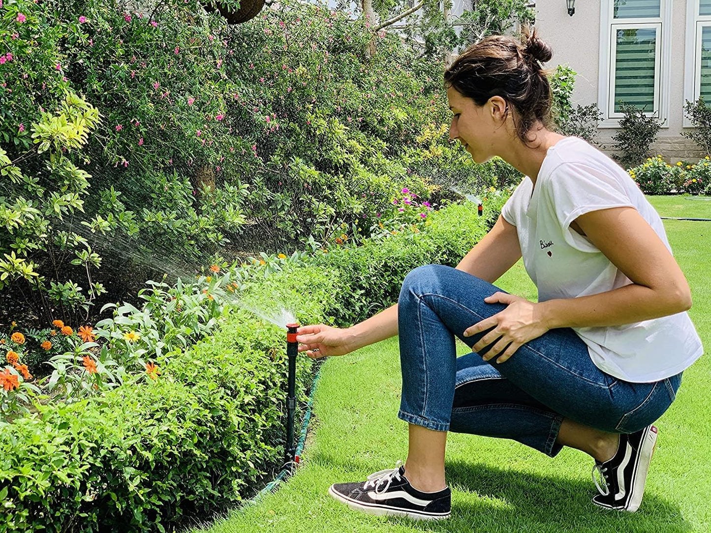 Eden 98063 Multi-Adjustable Flex Design Above Ground Irrigation Garden