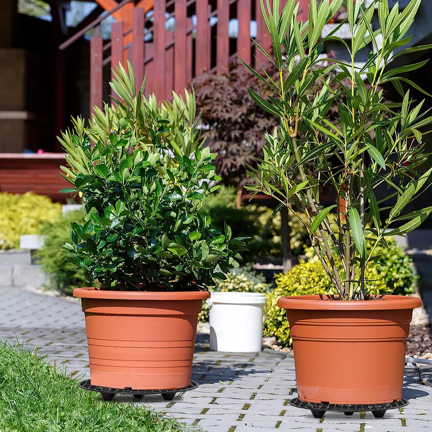 8Pcs Plant Stand Indoor Outdoor, Plant Level Pot Elevator- 2 Size Plan