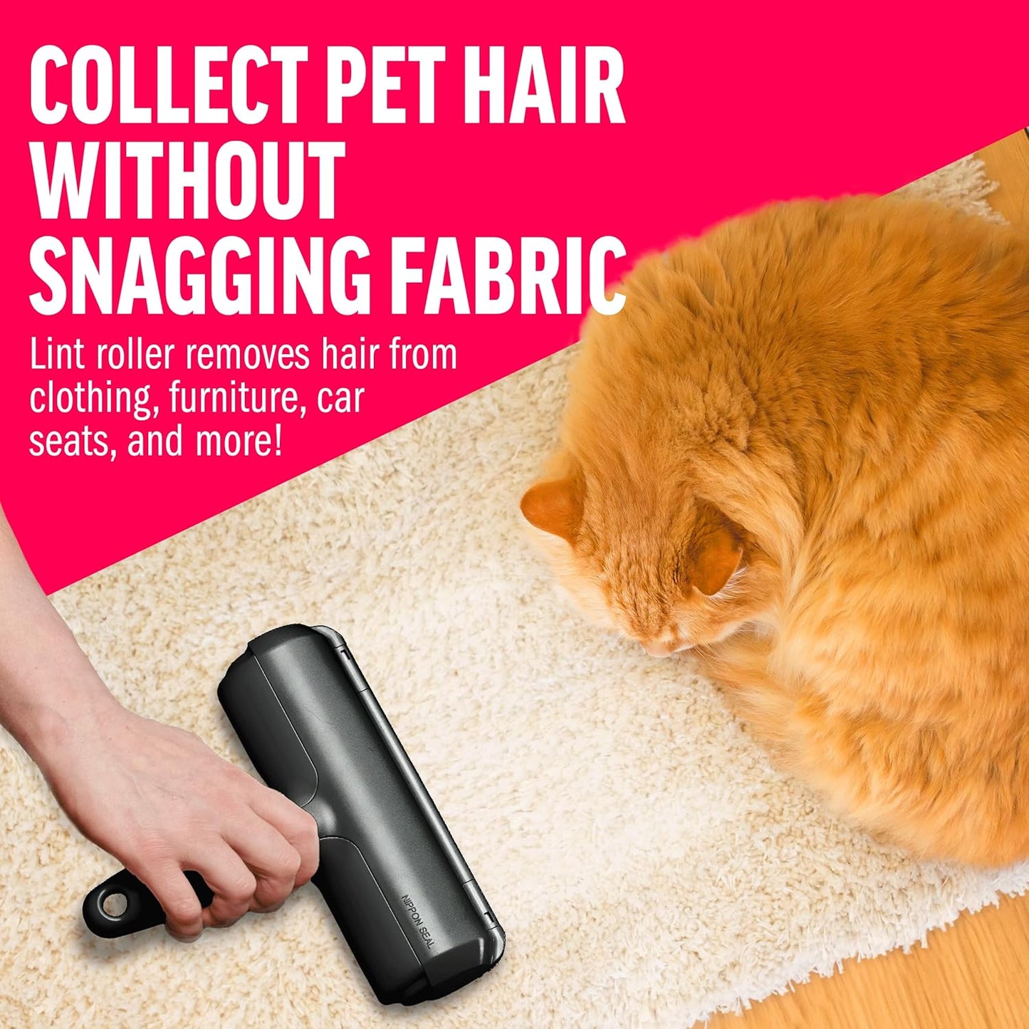 ChomChom Roller Pet Hair Remover – Original Size Reusable Lint Roller 