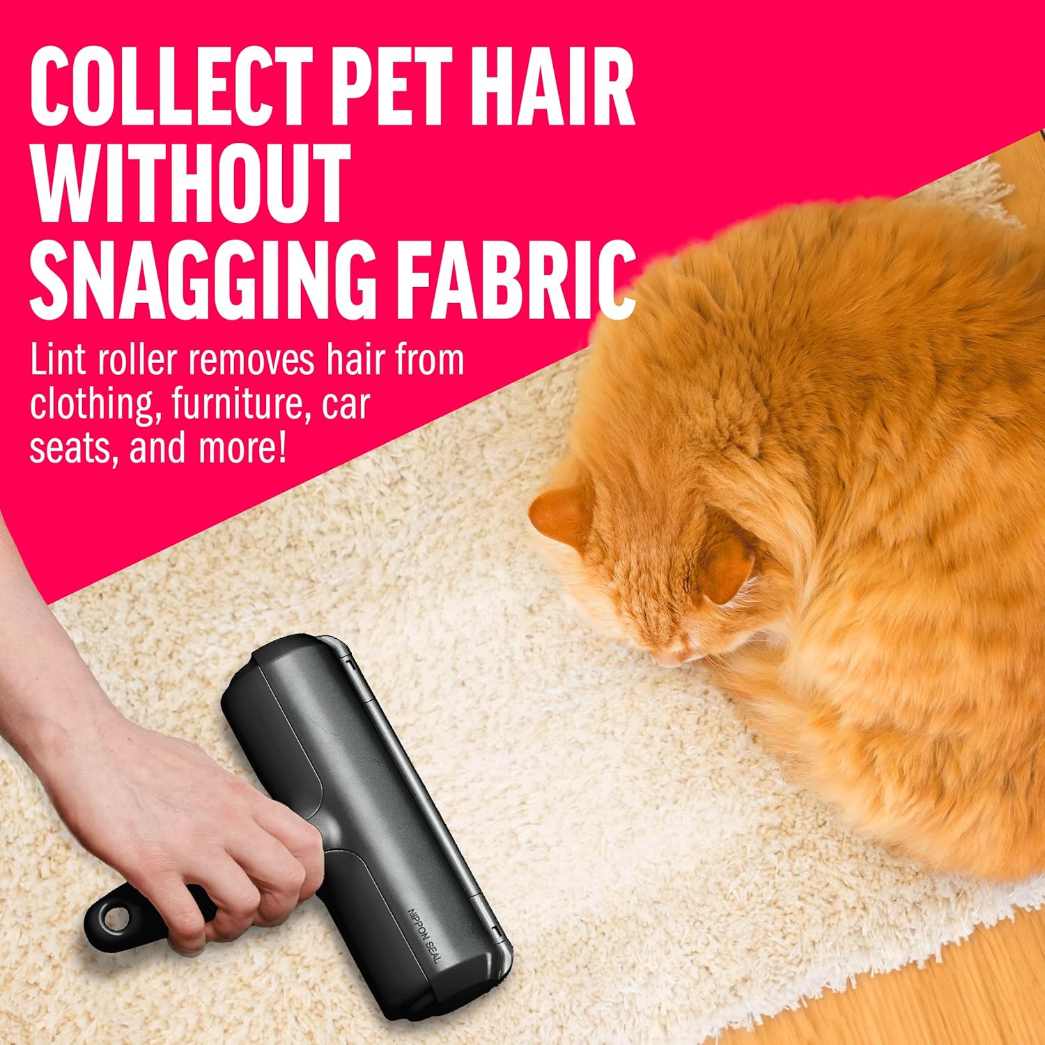 ChomChom Roller Pet Hair Remover – Original Size Reusable Lint Roller 