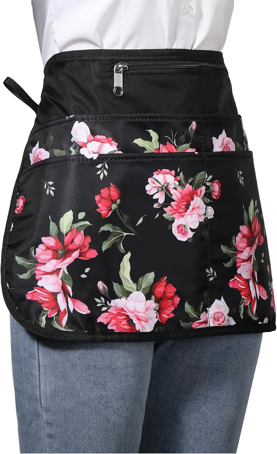 Barber Apron with 6 Pockets, Waterproof and Bleach-proof Hair Stylist 