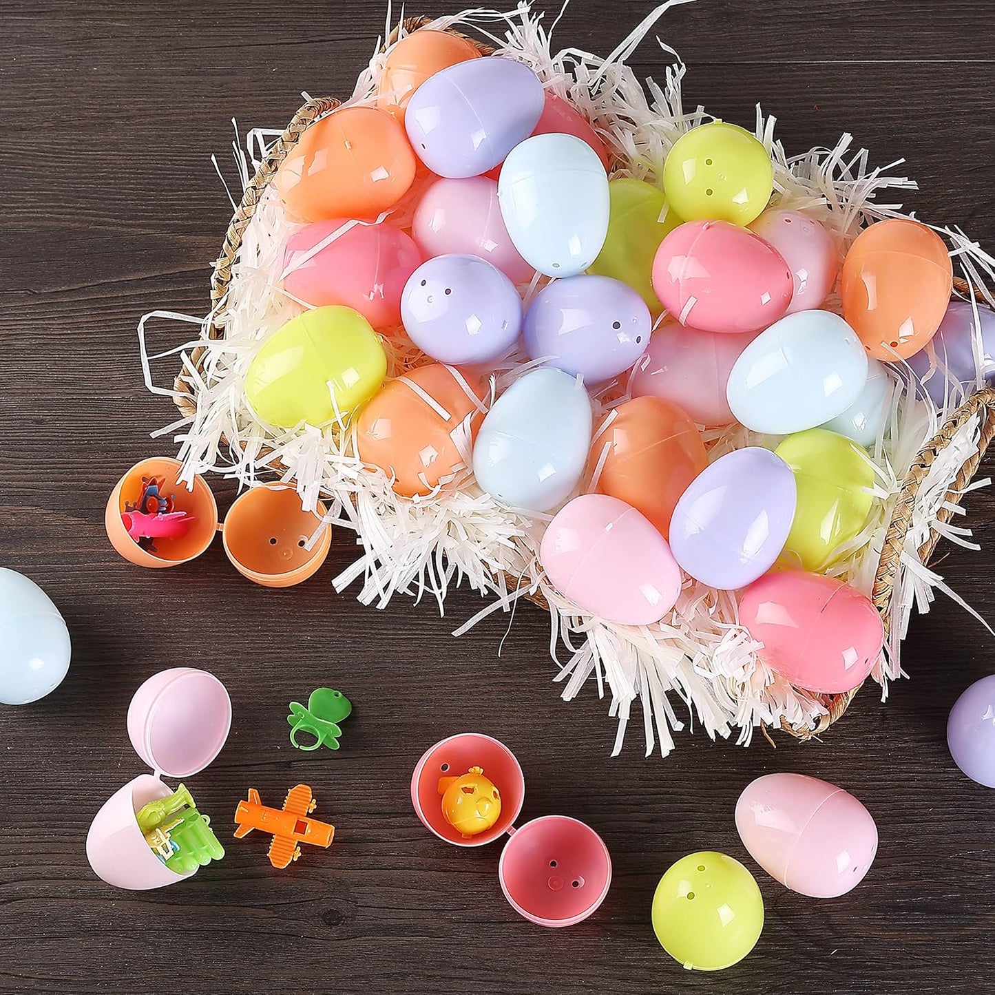 Mr. Pen- Fillable Easter Eggs, Bright Color, 2.3 inch, 48 Pack, Easter Eggs, Plastic Eggs, Easter Eggs Empty, Plastic Easter Eggs, Plastic Eggs Fillable, Easter Eggs Bulk