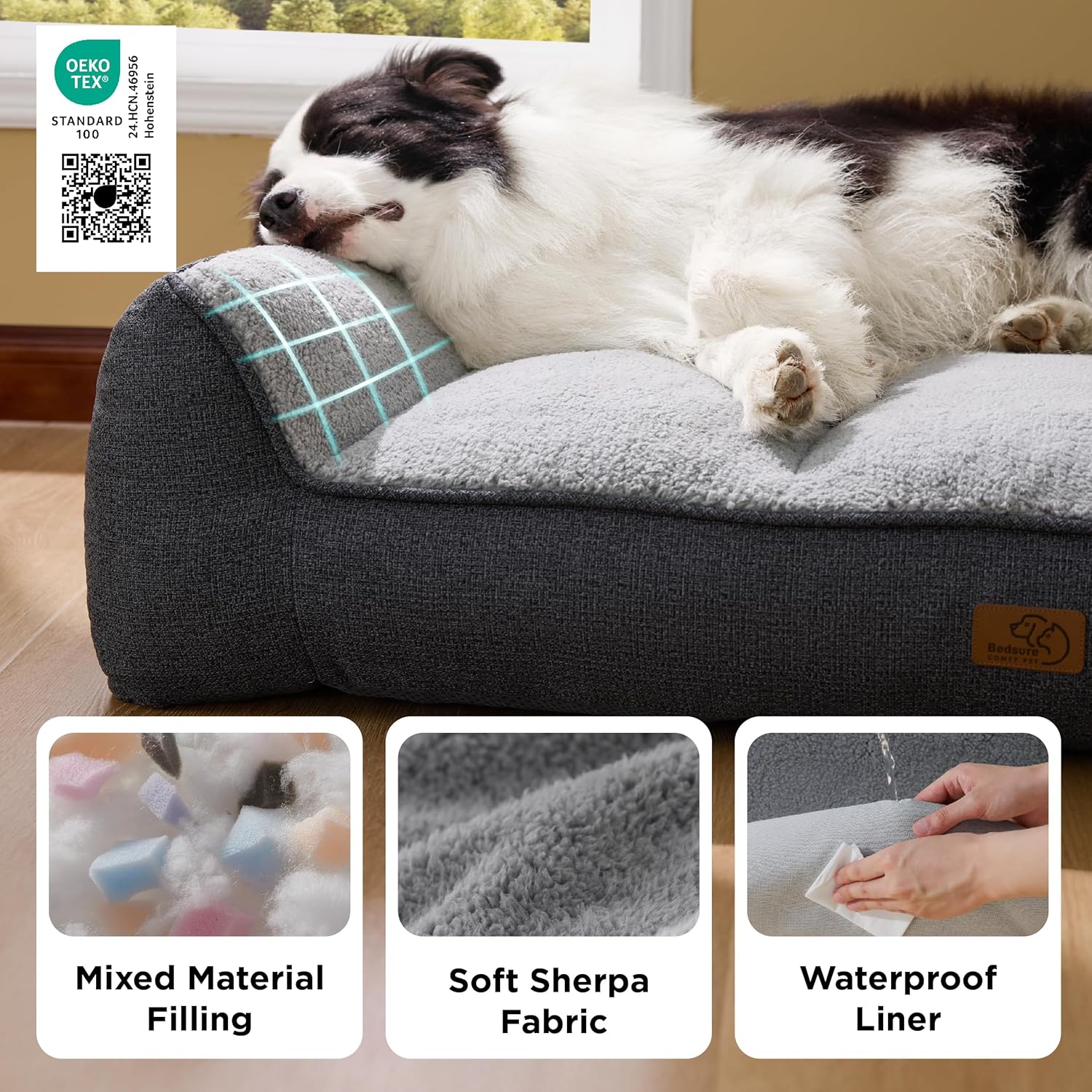 Bedsure SupportMax™ XL Orthopedic Dog Beds Large Sized Dog - As Seen o