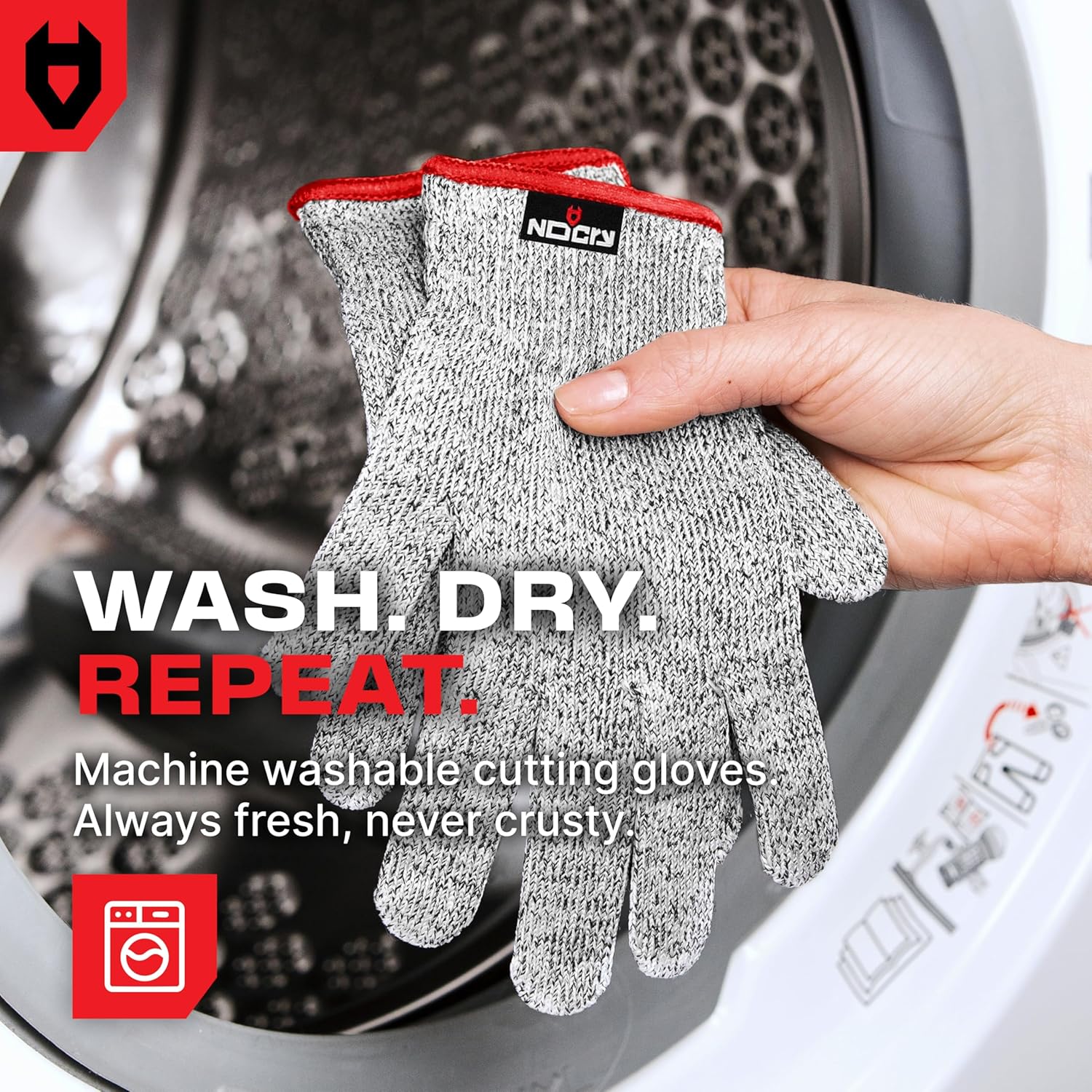 NoCry Premium Cut Resistant Gloves Food Grade — 100% Food Safe — Level