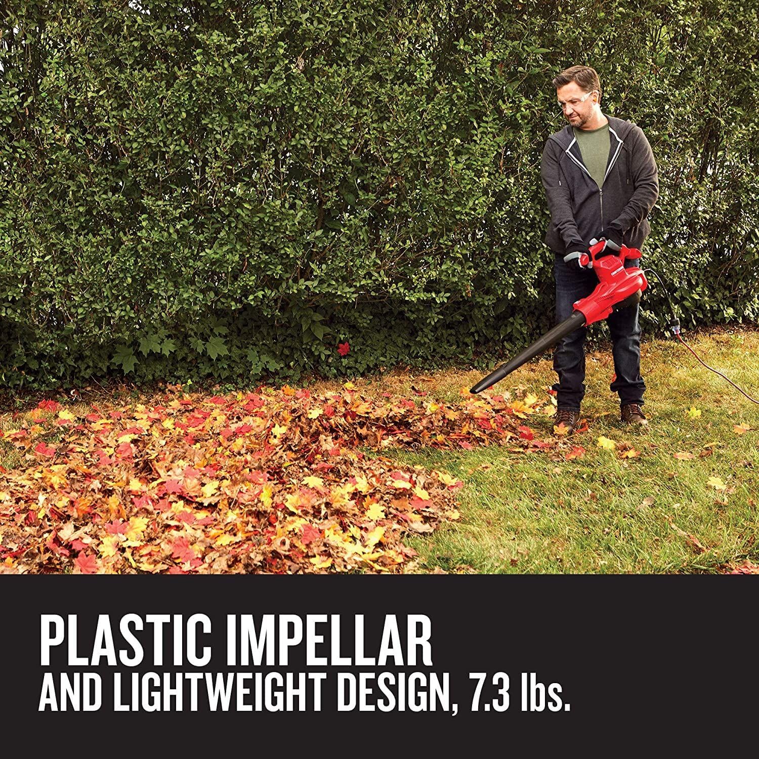CRAFTSMAN Leaf Blower, Leaf Vacuum and Mulcher, 3-in-1 Backpack Blower
